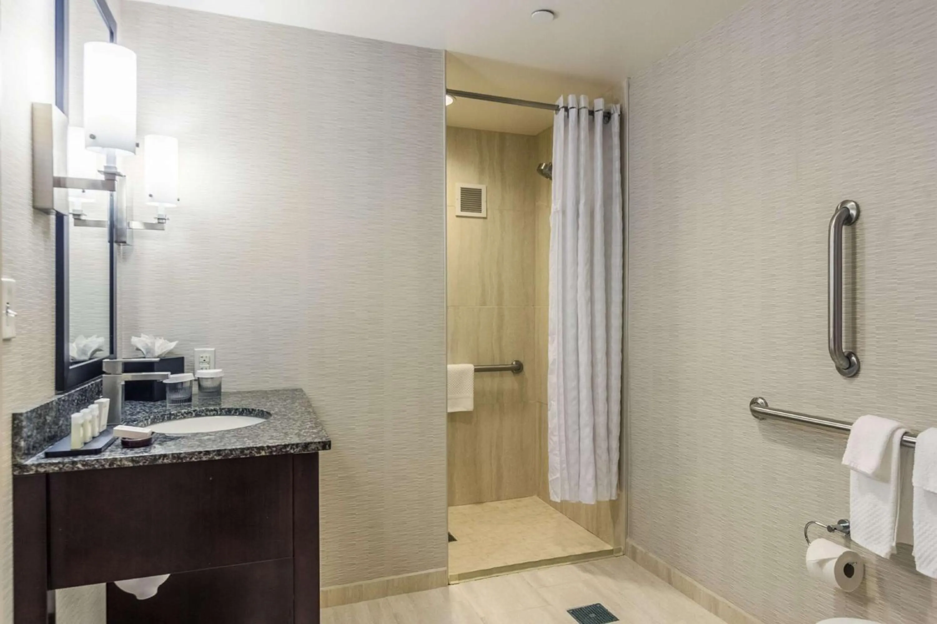 Bathroom in Embassy Suites by Hilton Newark Airport