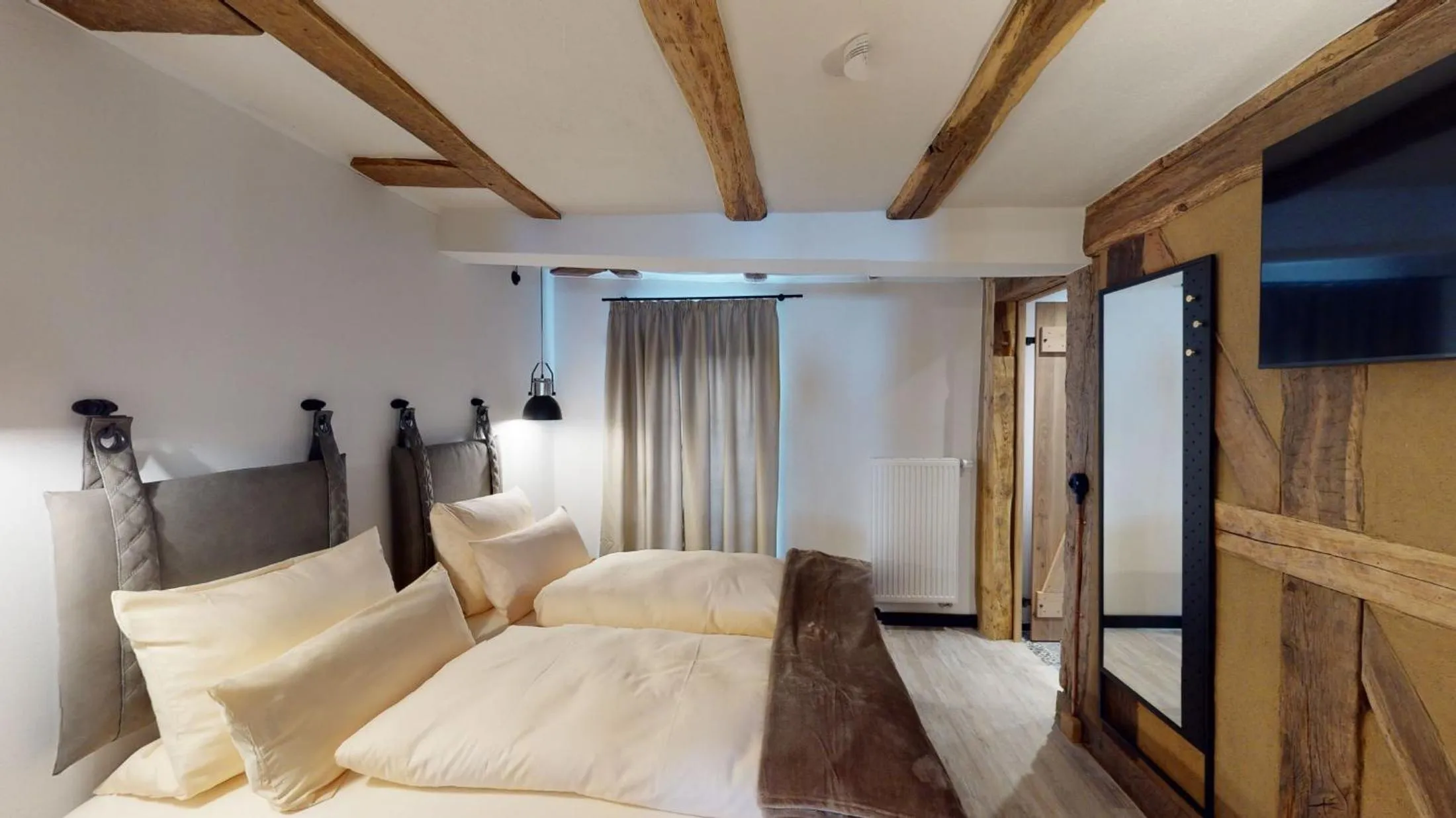 Bedroom, Bed in Hotel Alte Schule