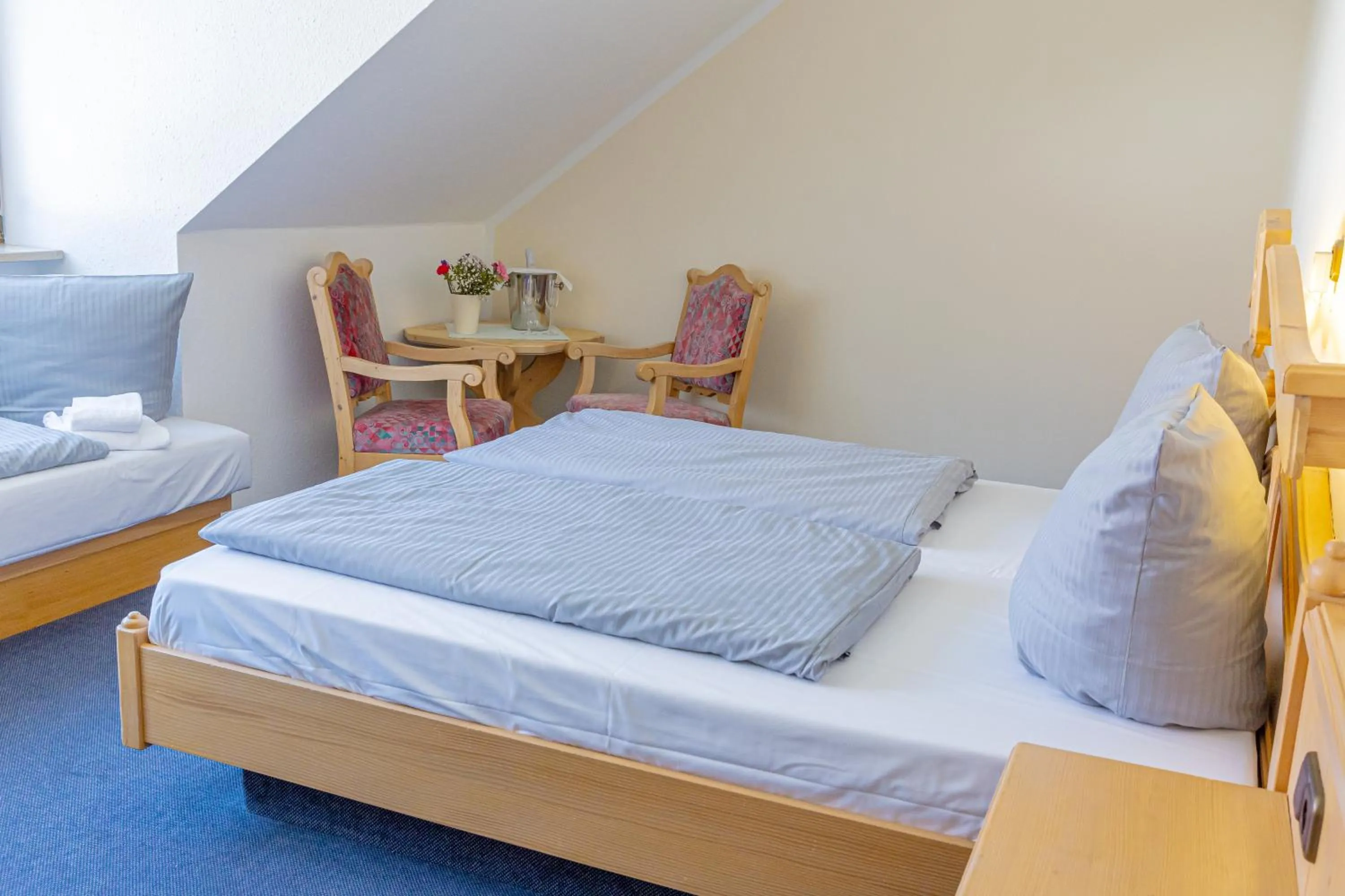 Bedroom, Bed in Hotel Restaurant Moosmühle