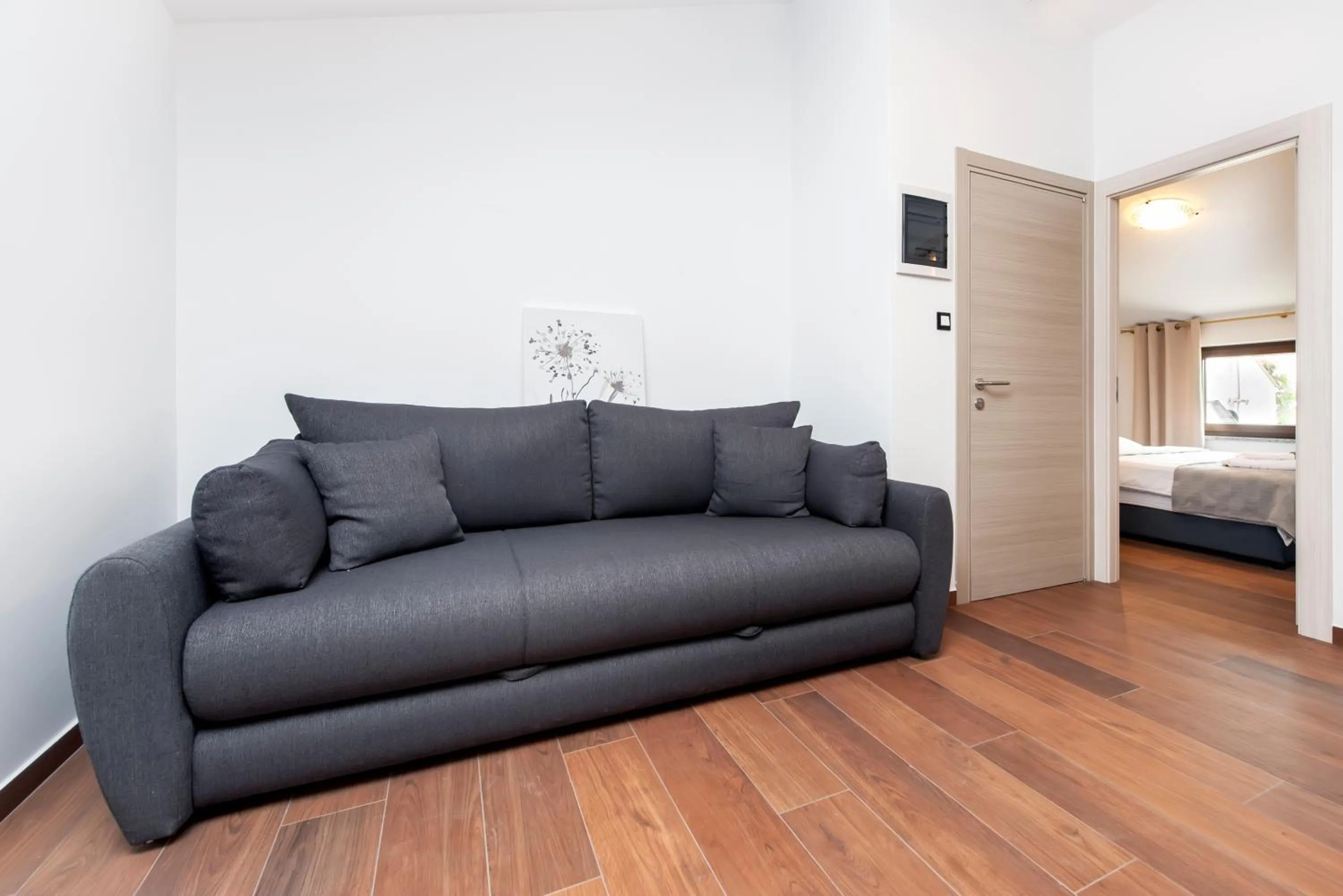 Living room, Bed in Apartments Sanja-New renovated