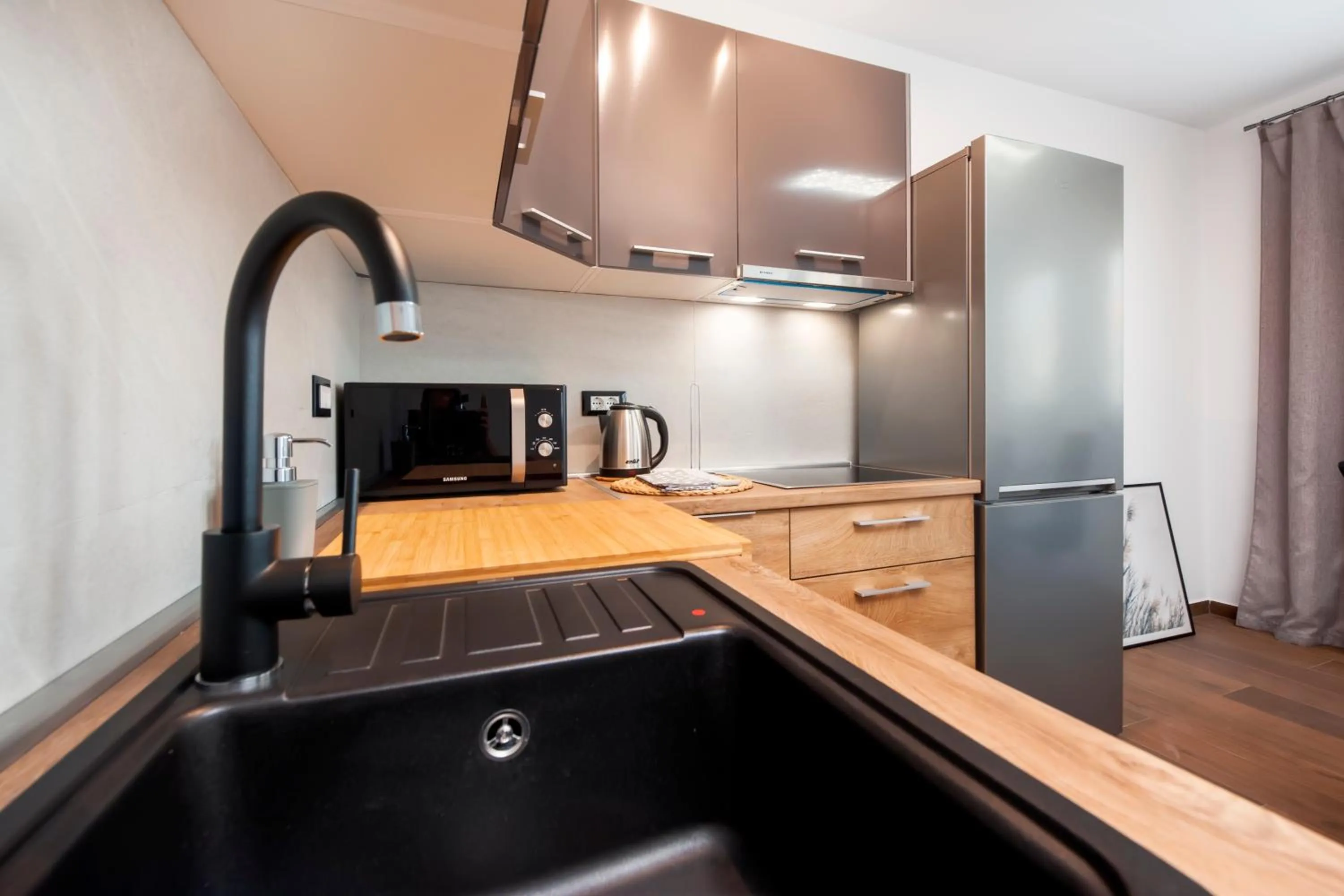 Kitchen or kitchenette in Apartments Sanja-New renovated