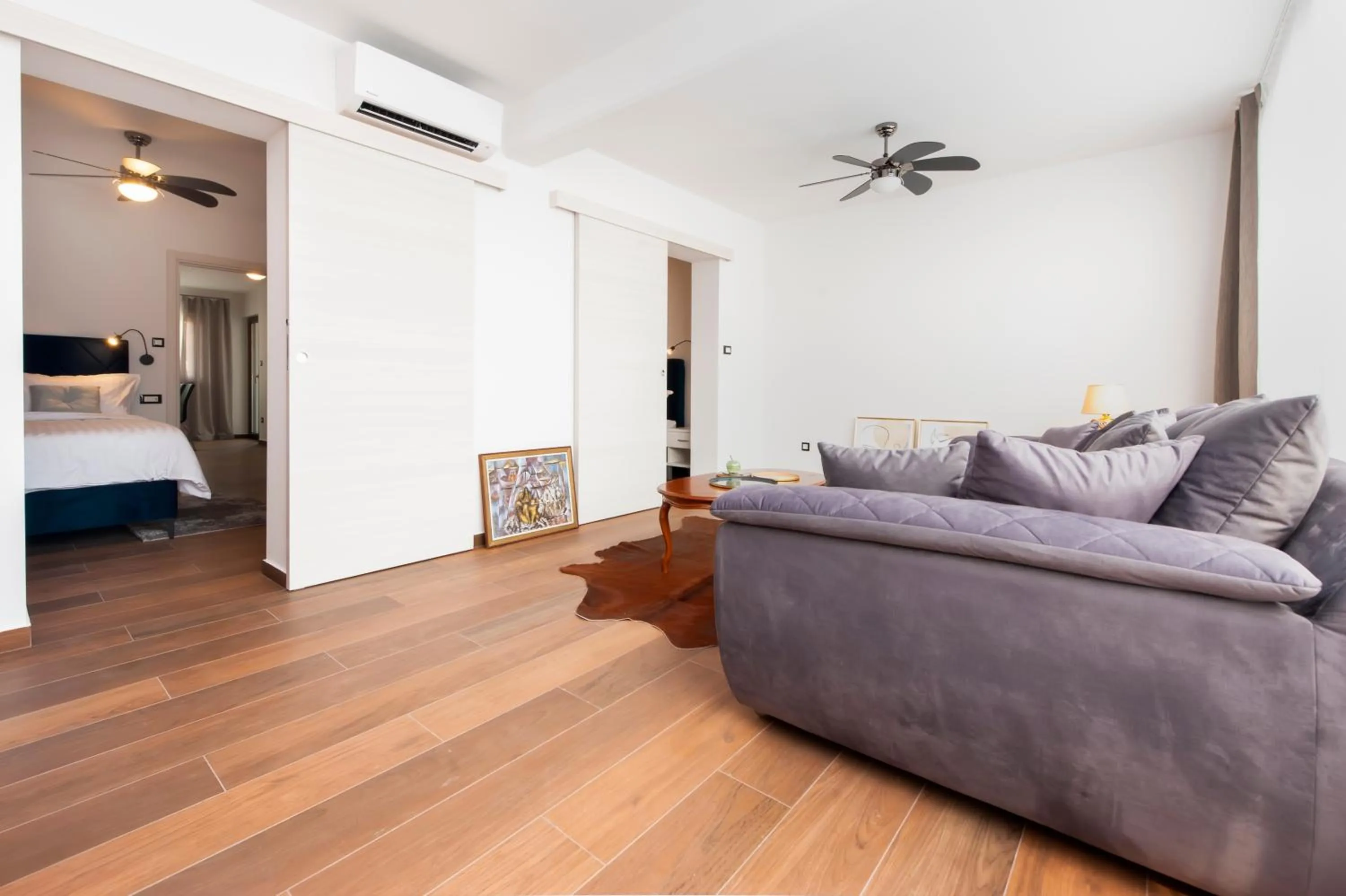 Living room, Bed in Apartments Sanja-New renovated