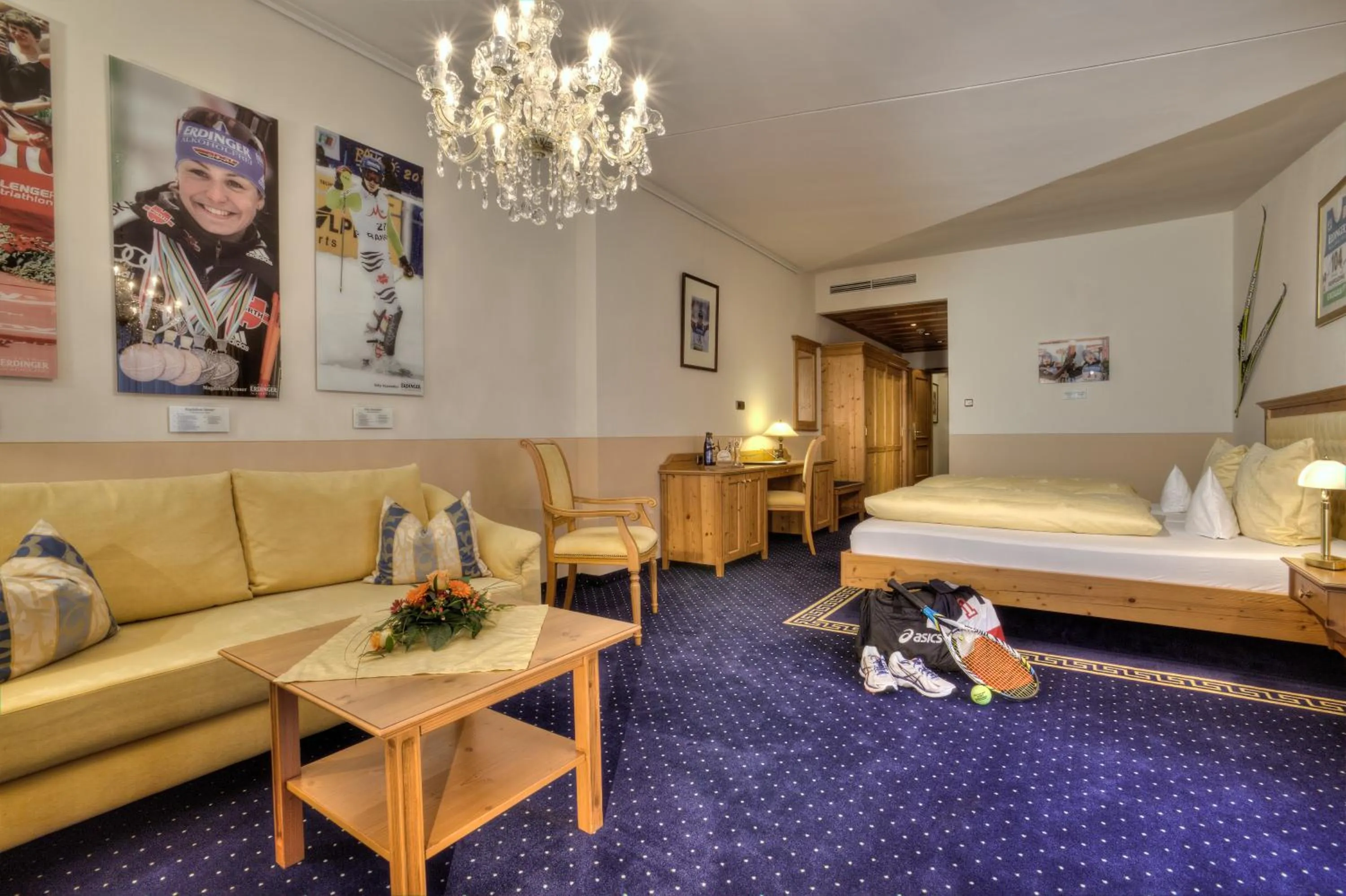 Bed in Hotel zum ERDINGER Weißbräu