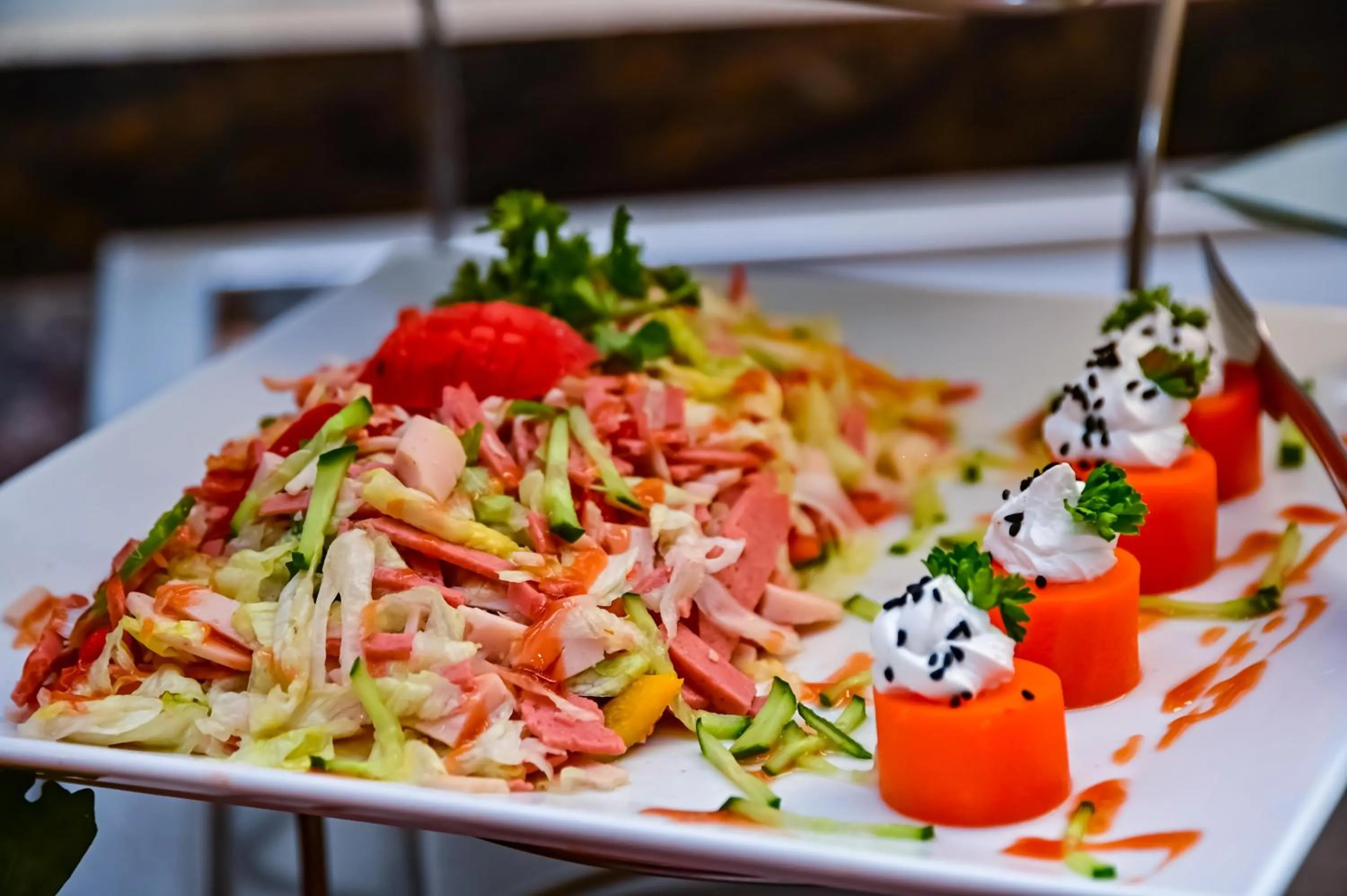 Food in New Eagles Aqua Park Resort