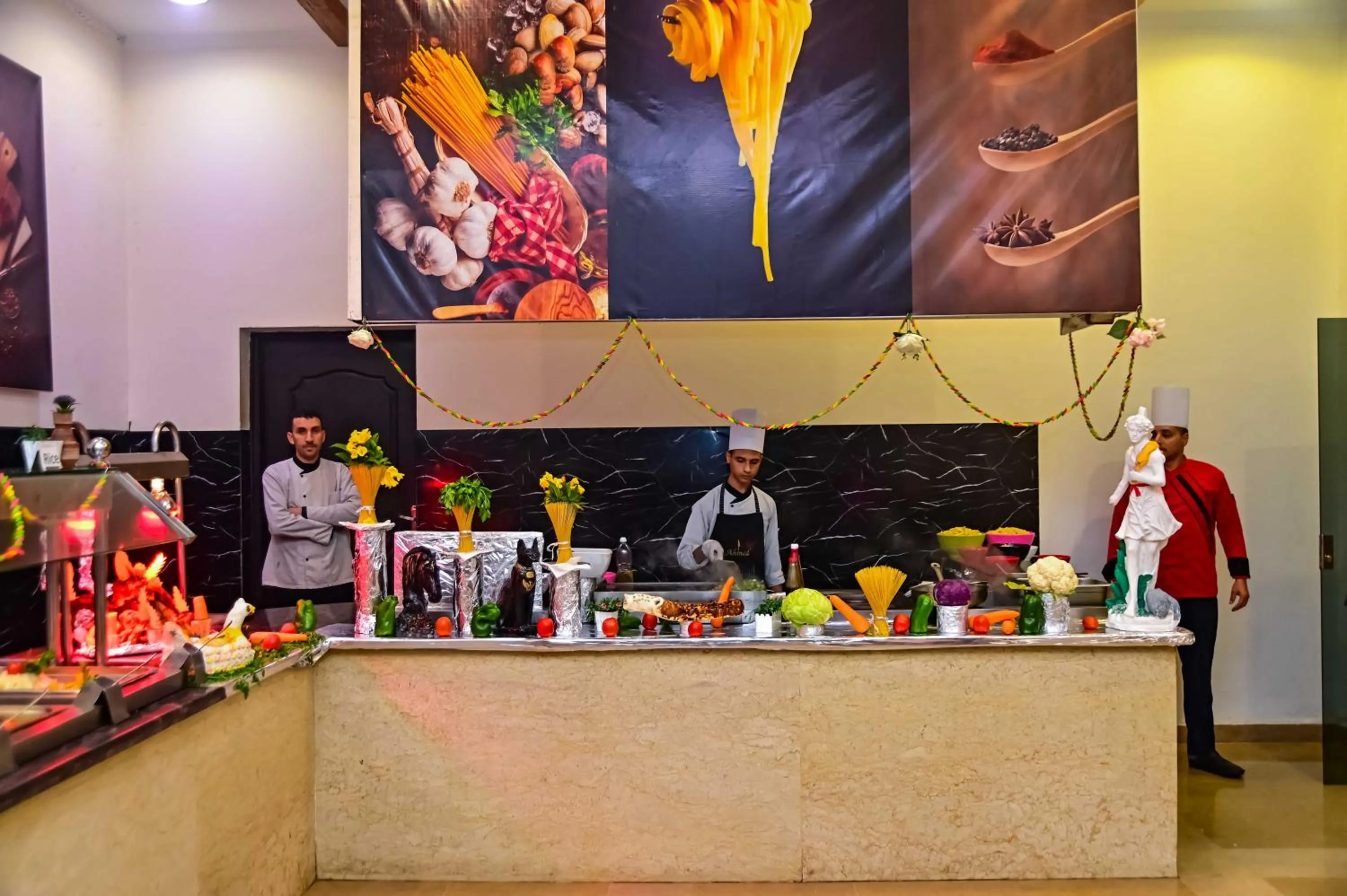 People in New Eagles Aqua Park Resort