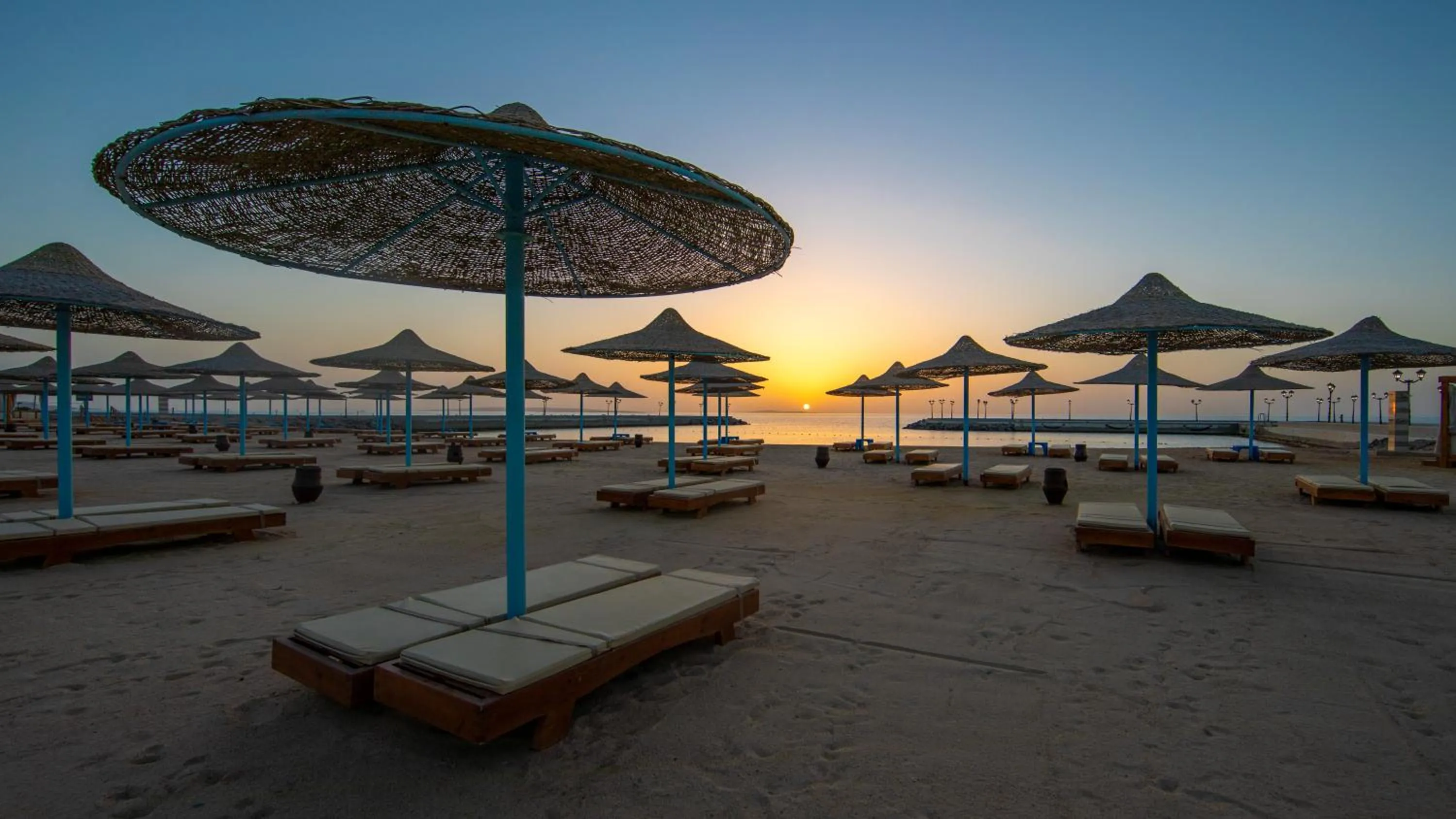 Beach in New Eagles Aqua Park Resort