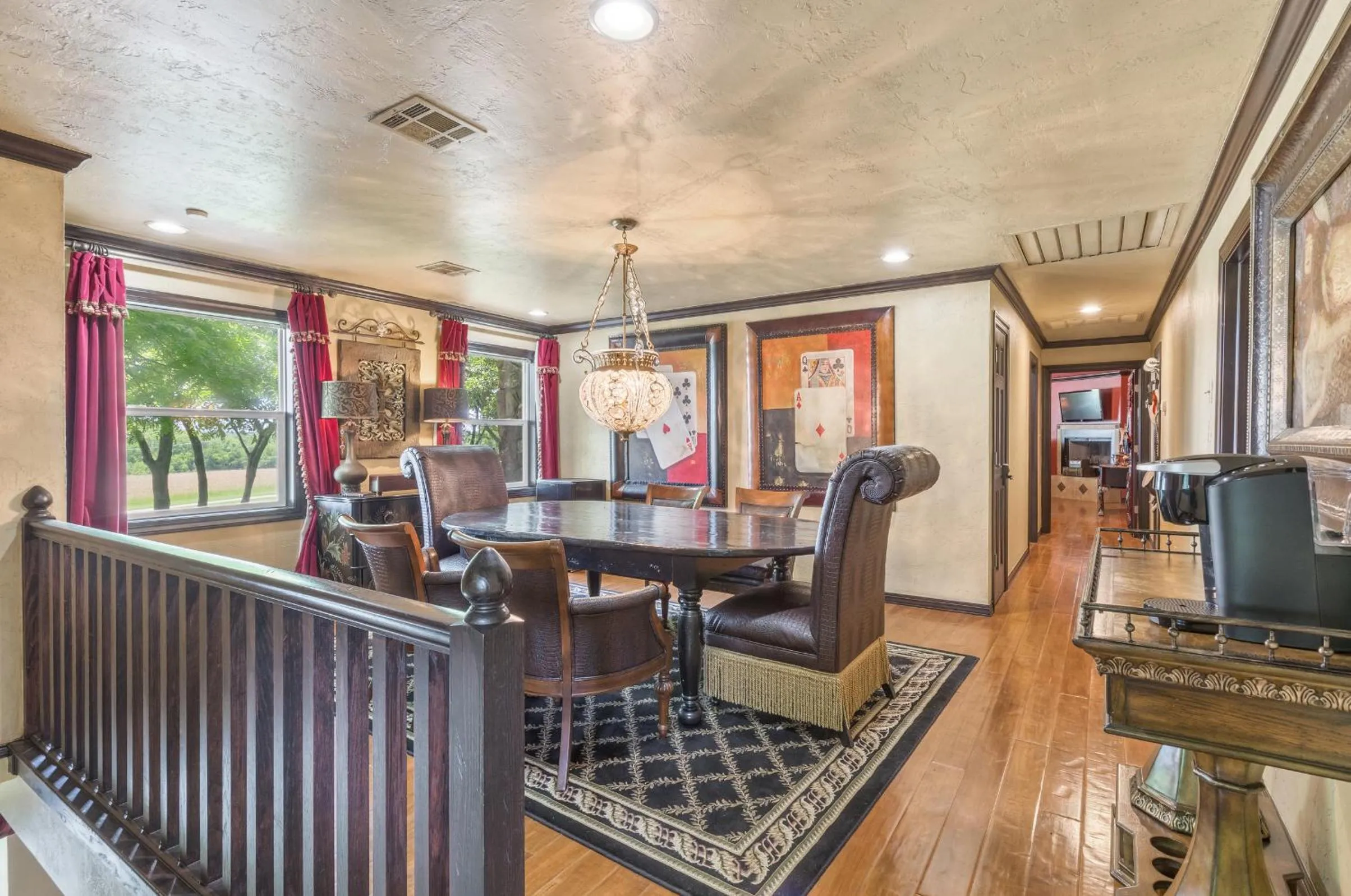 Seating area in The Funky Monkey Inn