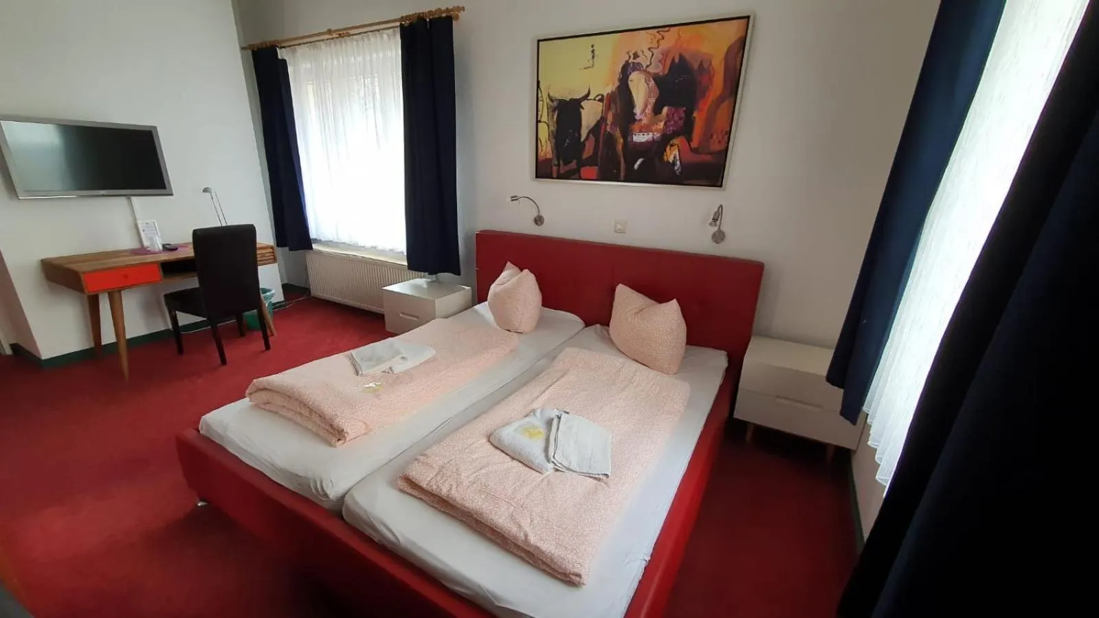 Staff, Bed in Bornholmer Hof im Prenzlauer Berg