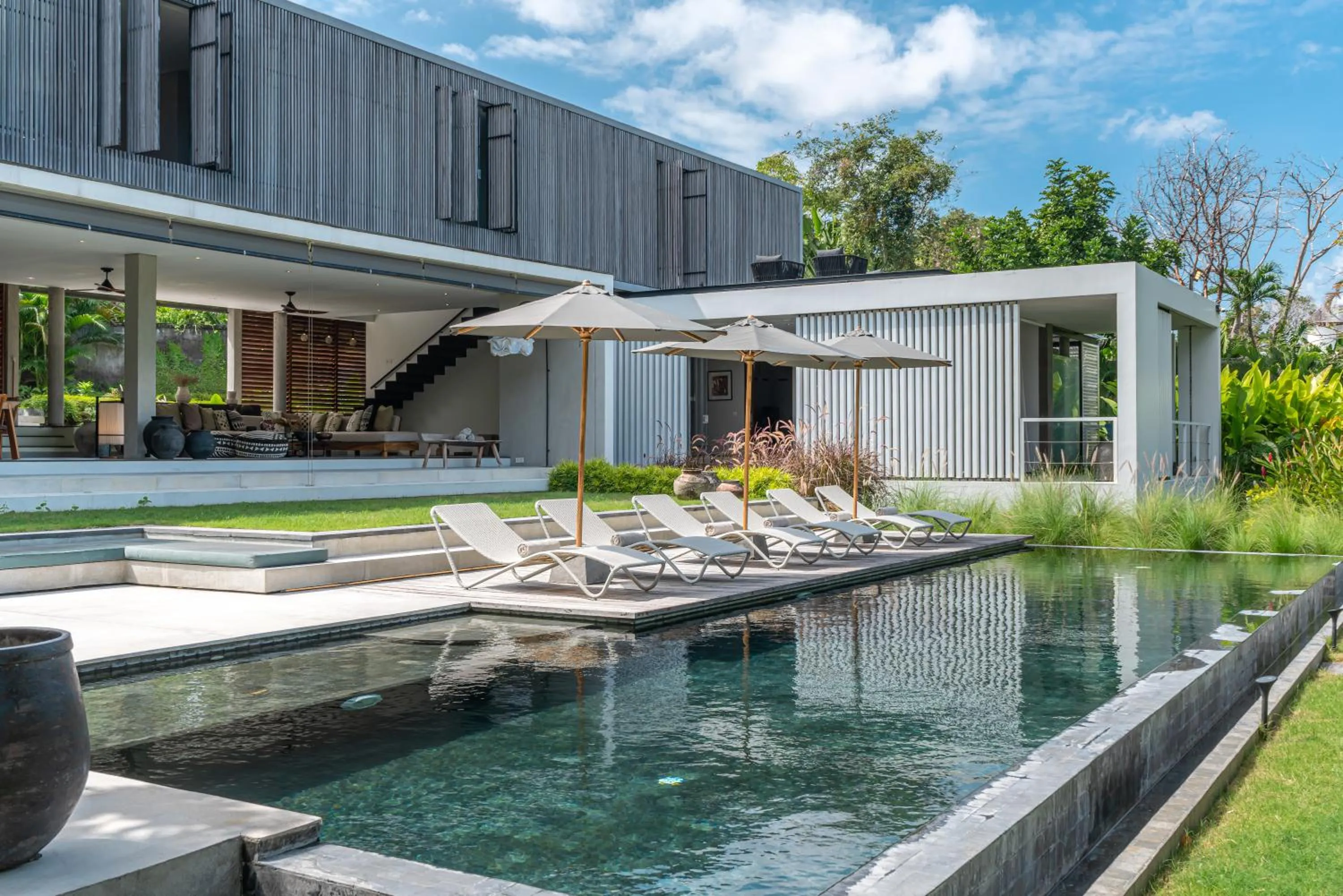 Patio in La Maison d'Ulysse - Luxury 4-Bedroom Villa with Pool in Canggu