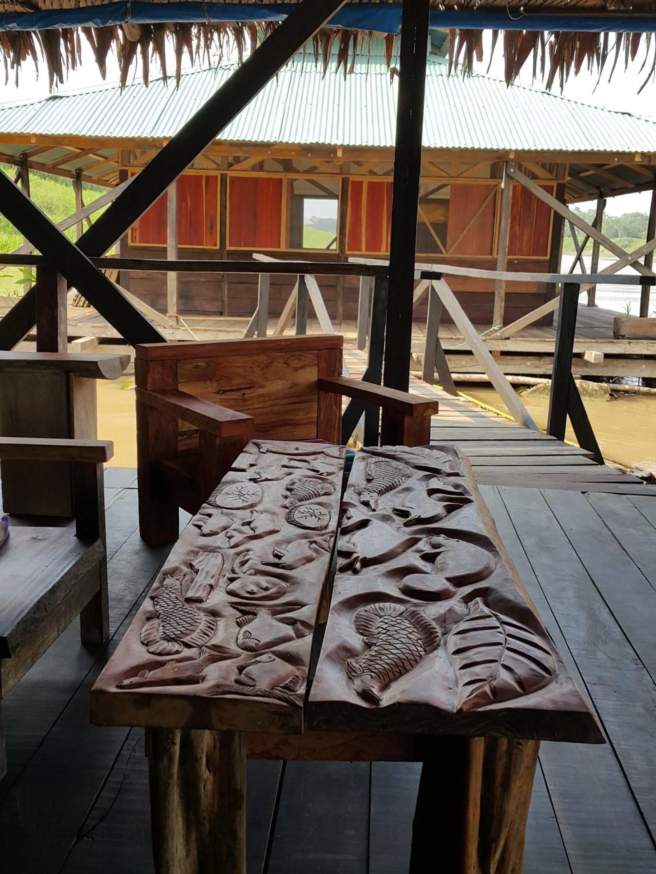 Area and facilities in Cabaña Flotante Kurupira