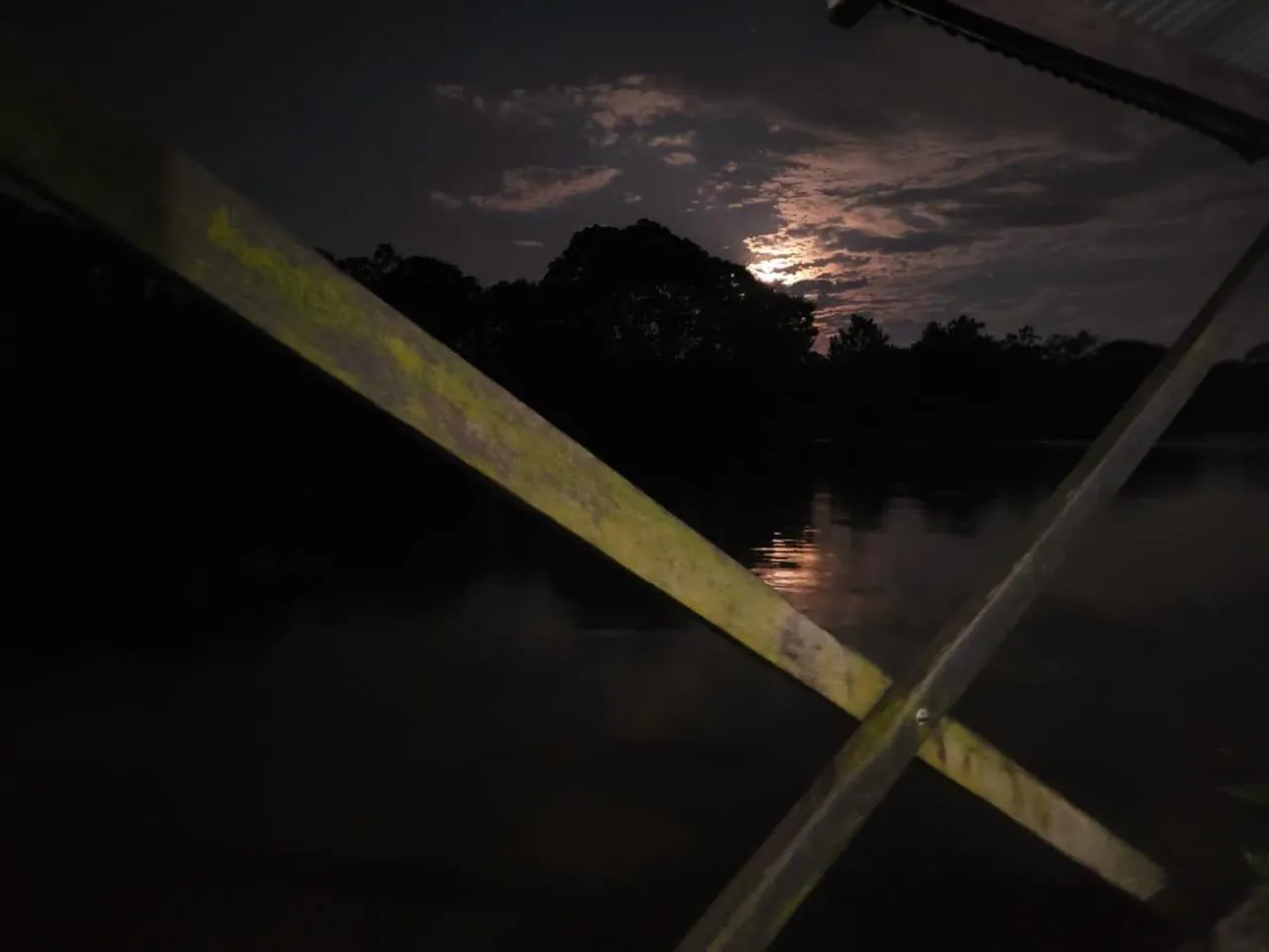 Lake view in Cabaña Flotante Kurupira
