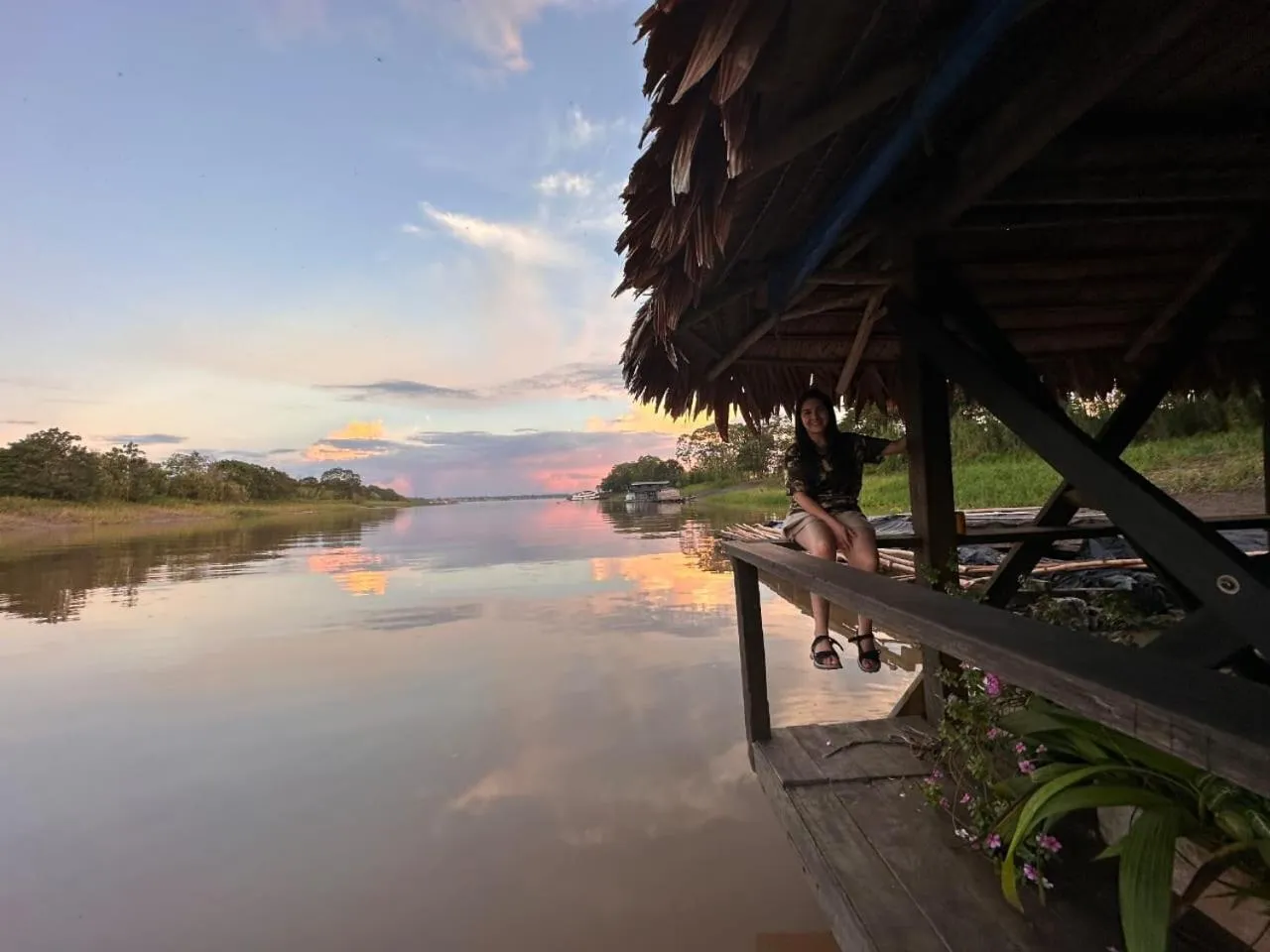 Lake view in Cabaña Flotante Kurupira