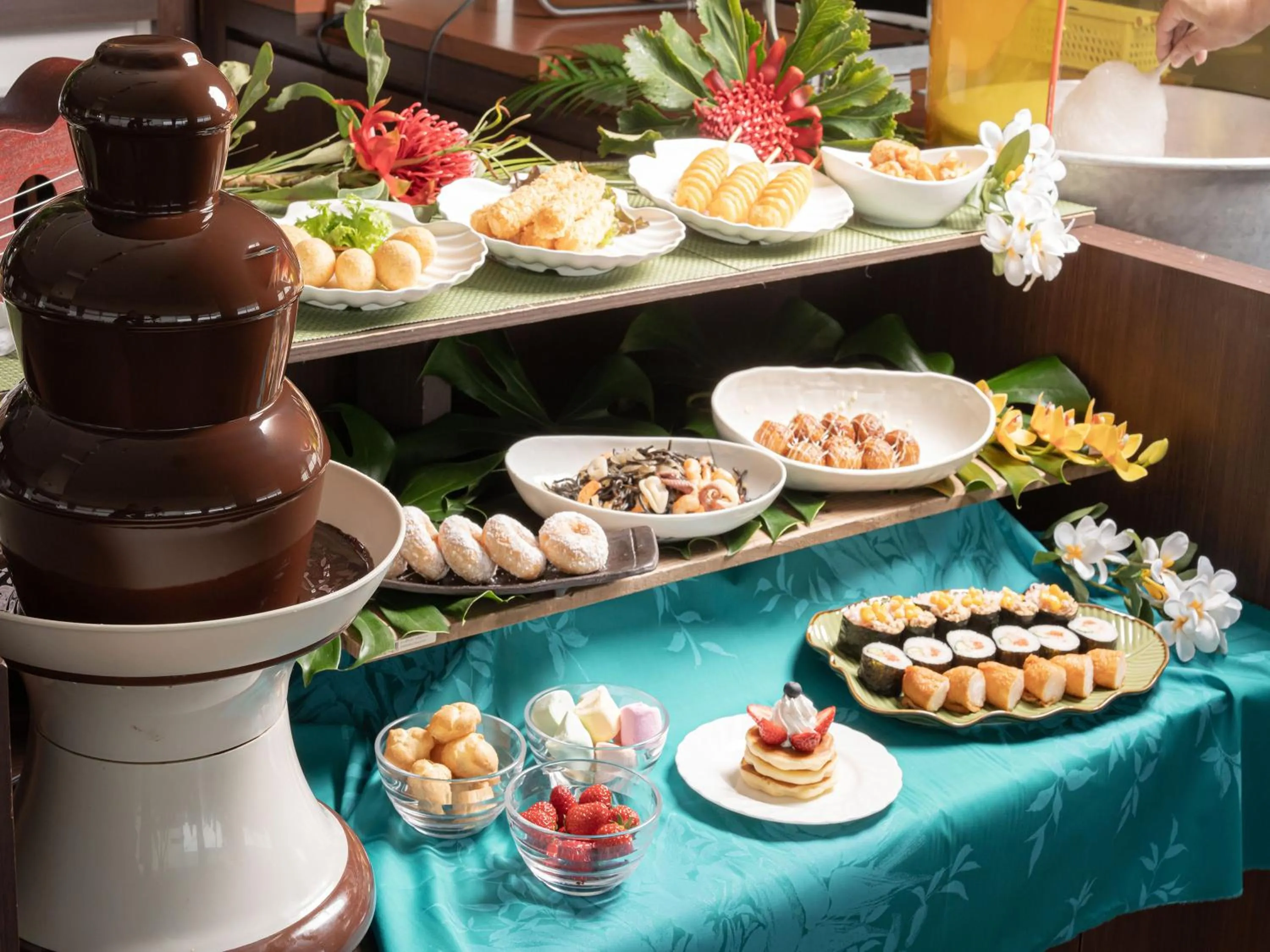 Asian breakfast in Shimoda Prince Hotel