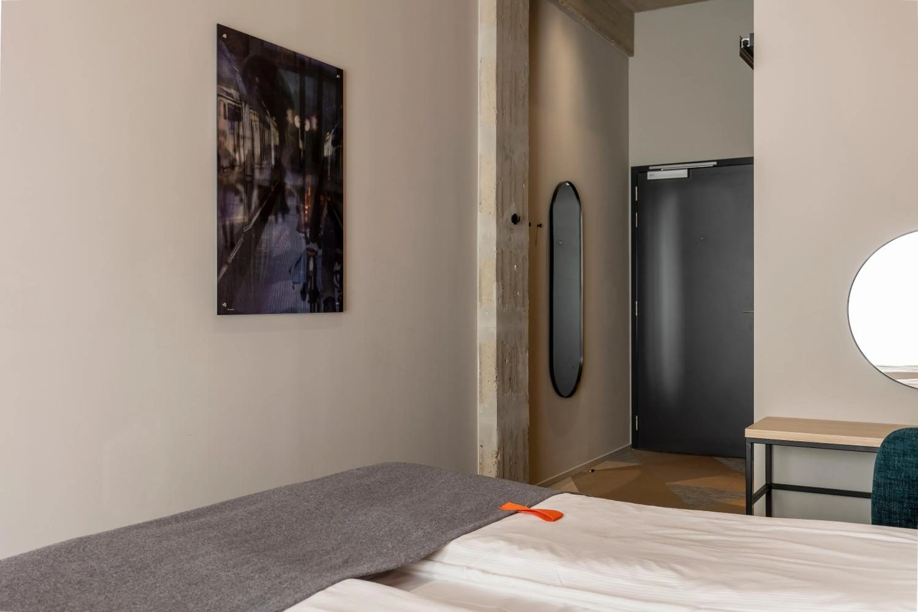 Decorative detail, Bed in Citybox Antwerp City Center