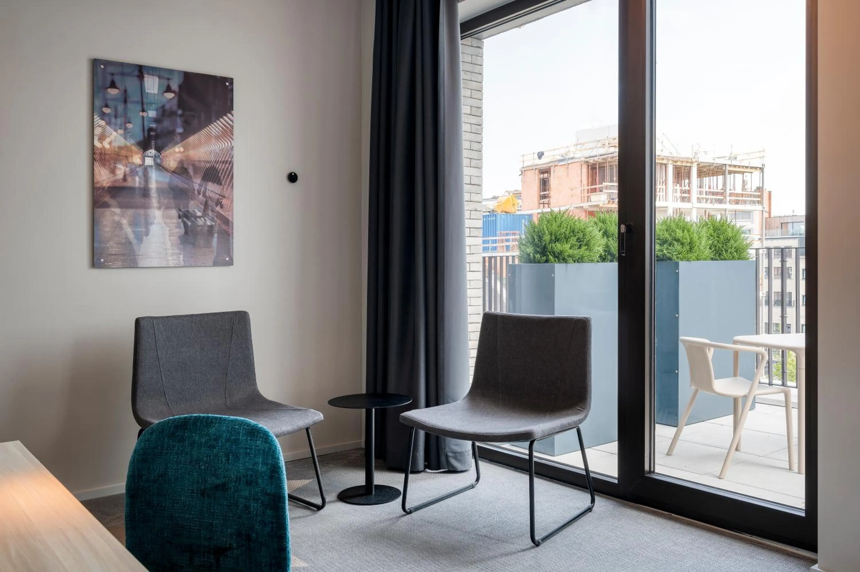 Seating area in Citybox Antwerp City Center