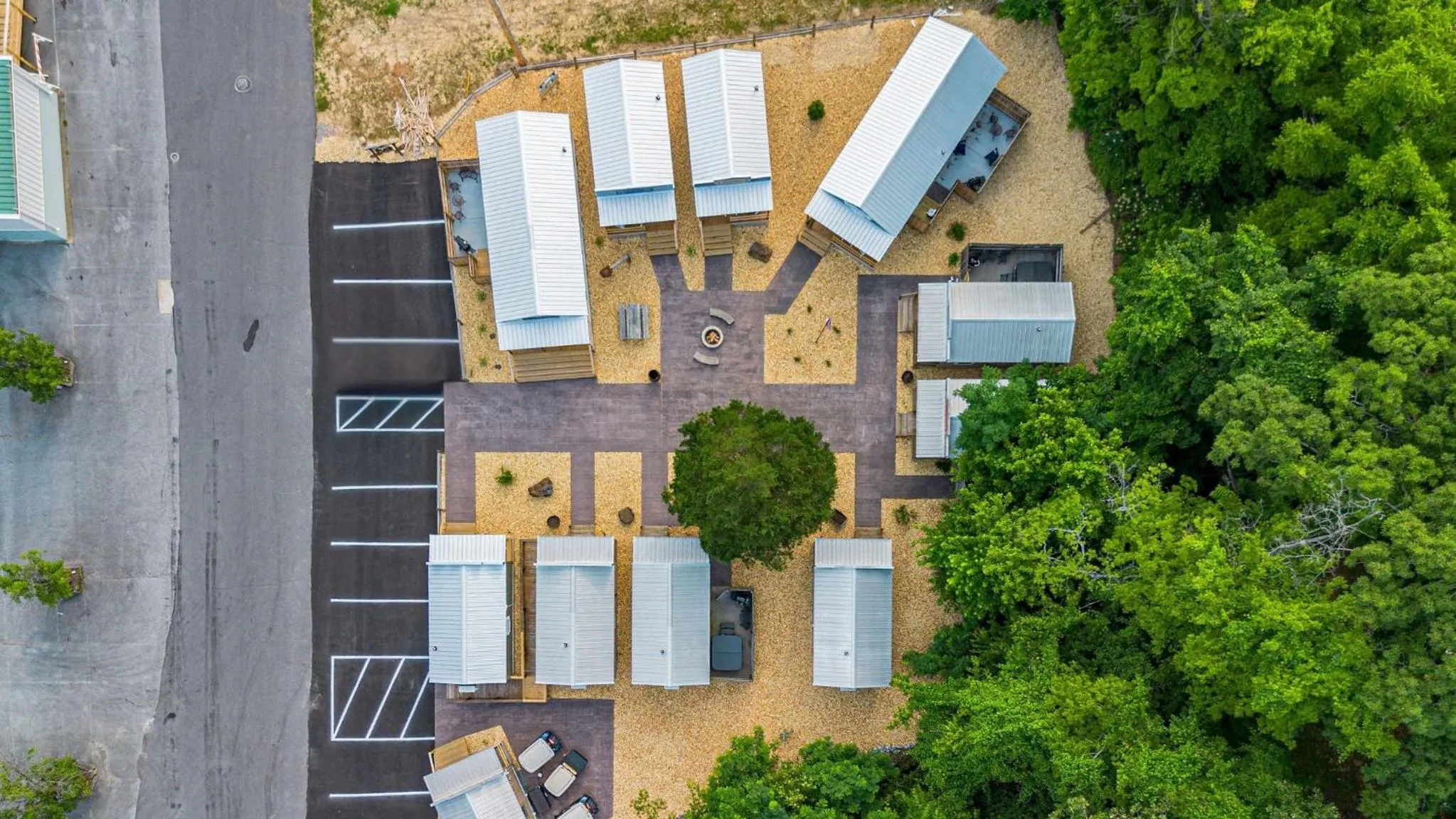 Bird's eye view in The Outpost