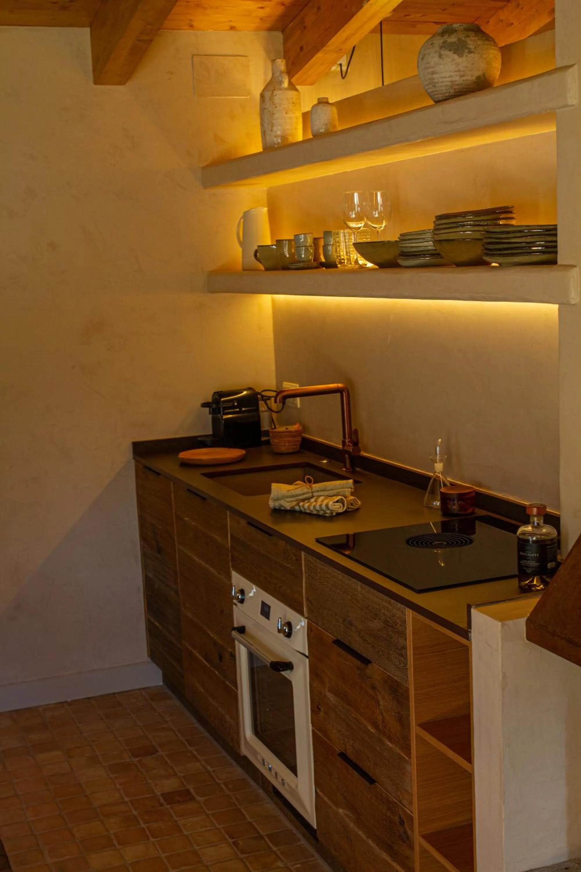 Kitchen or kitchenette in Masia Santa Llúcia