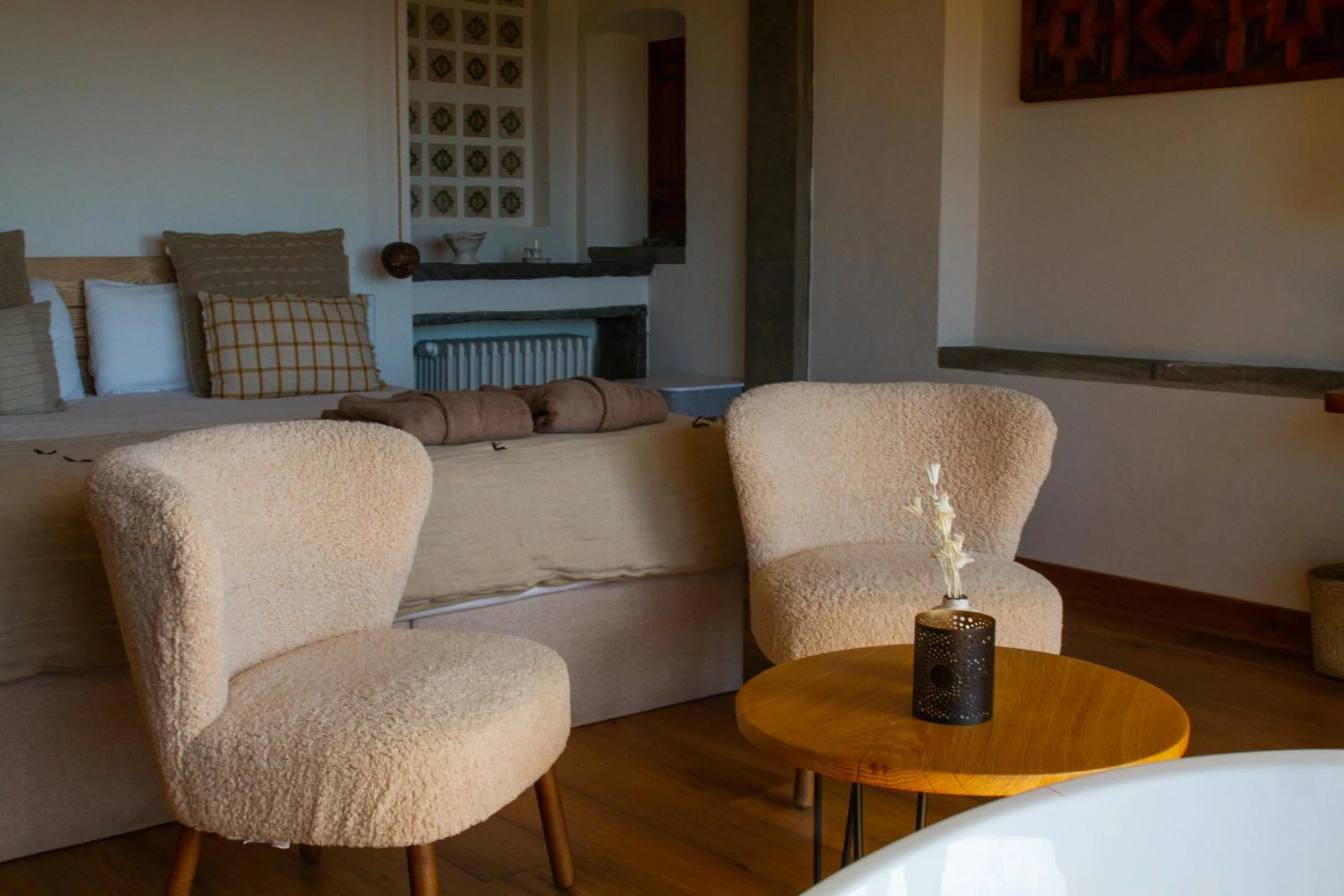 Seating area in Masia Santa Llúcia