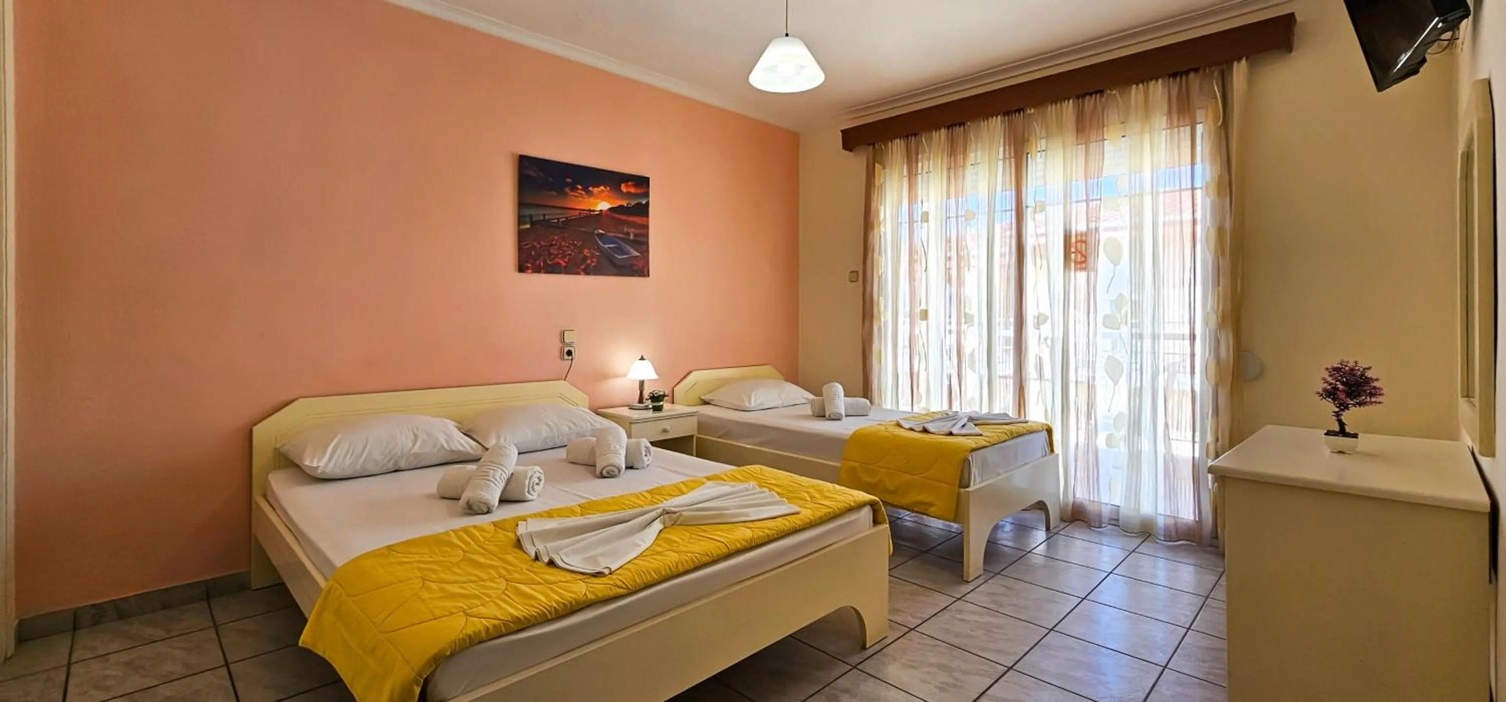 Photo of the whole room, Bed in Chariclia Hotel