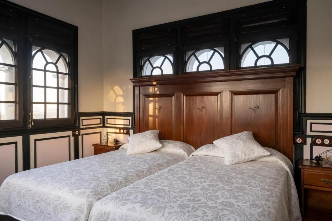 Bed in Hotel Pazo Libunca
