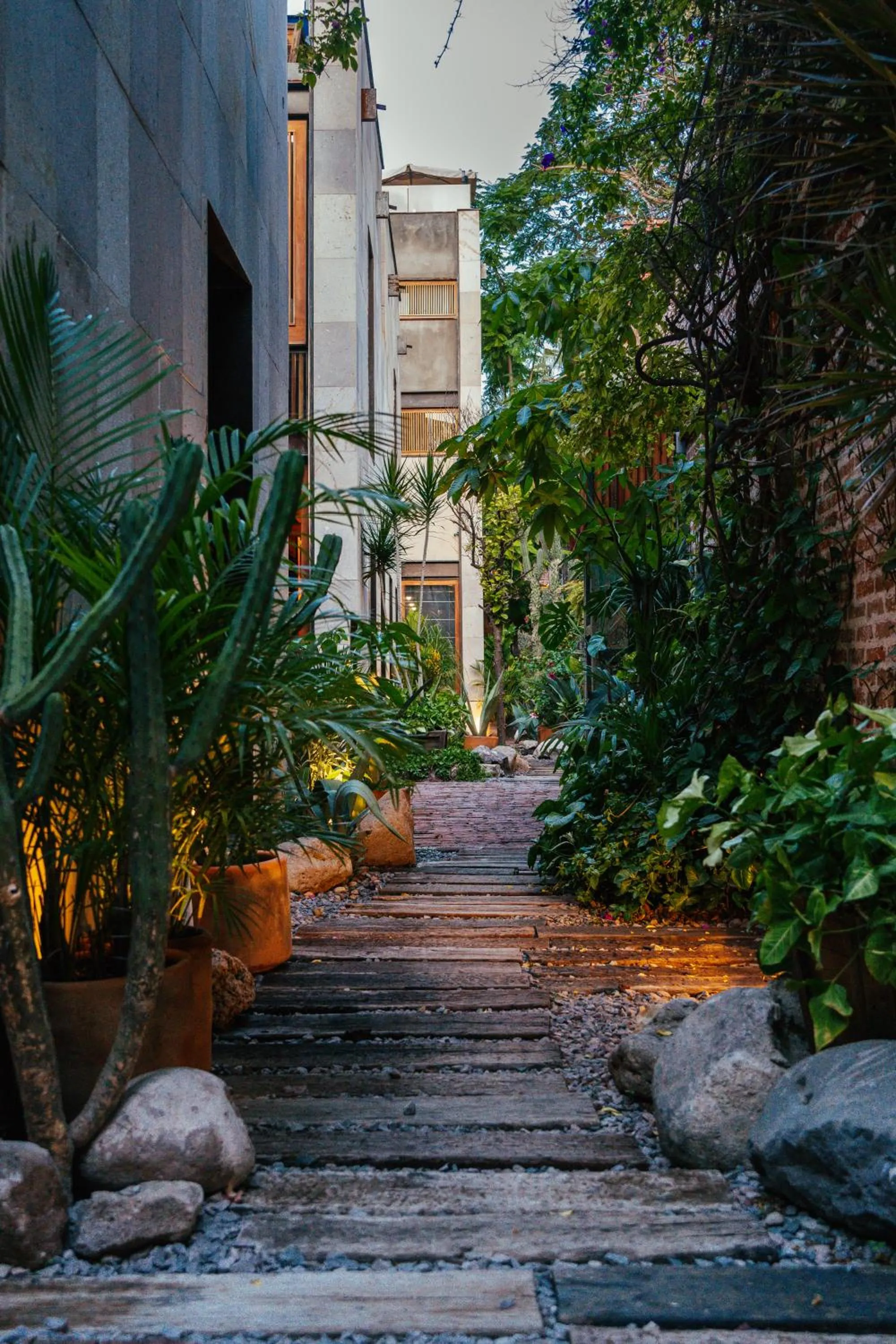 Garden in El Recinto Luxury Hotel