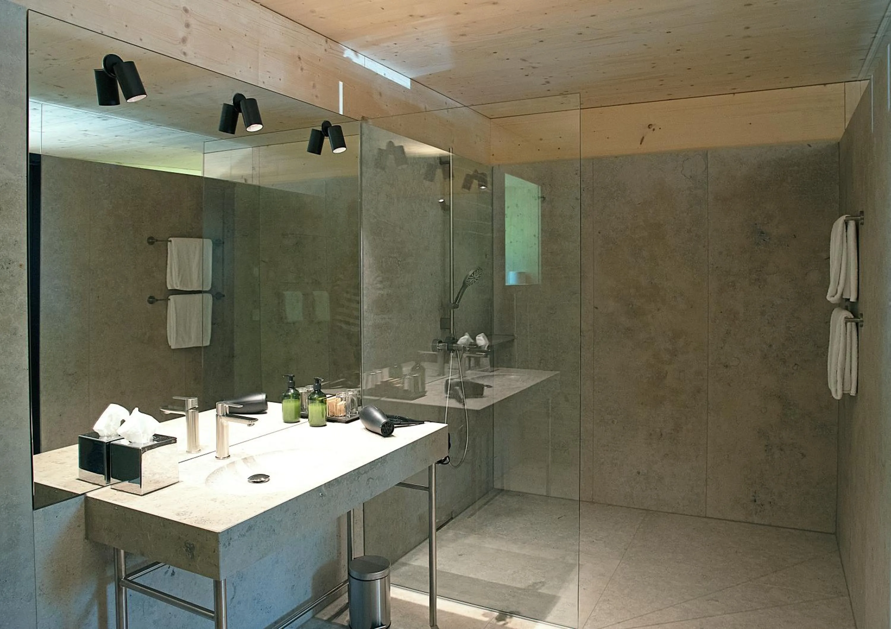 Shower in B&O Parkhotel