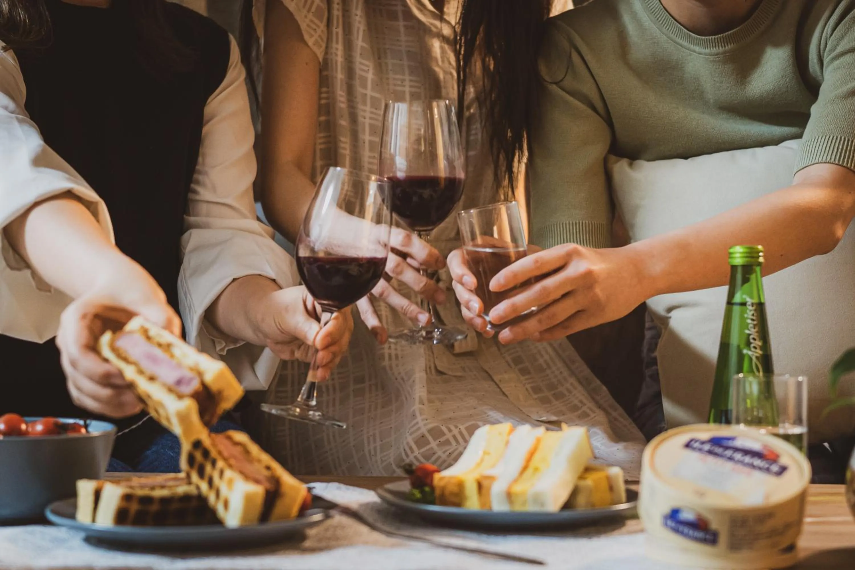 Seating area in BON Tokyo Asakusa