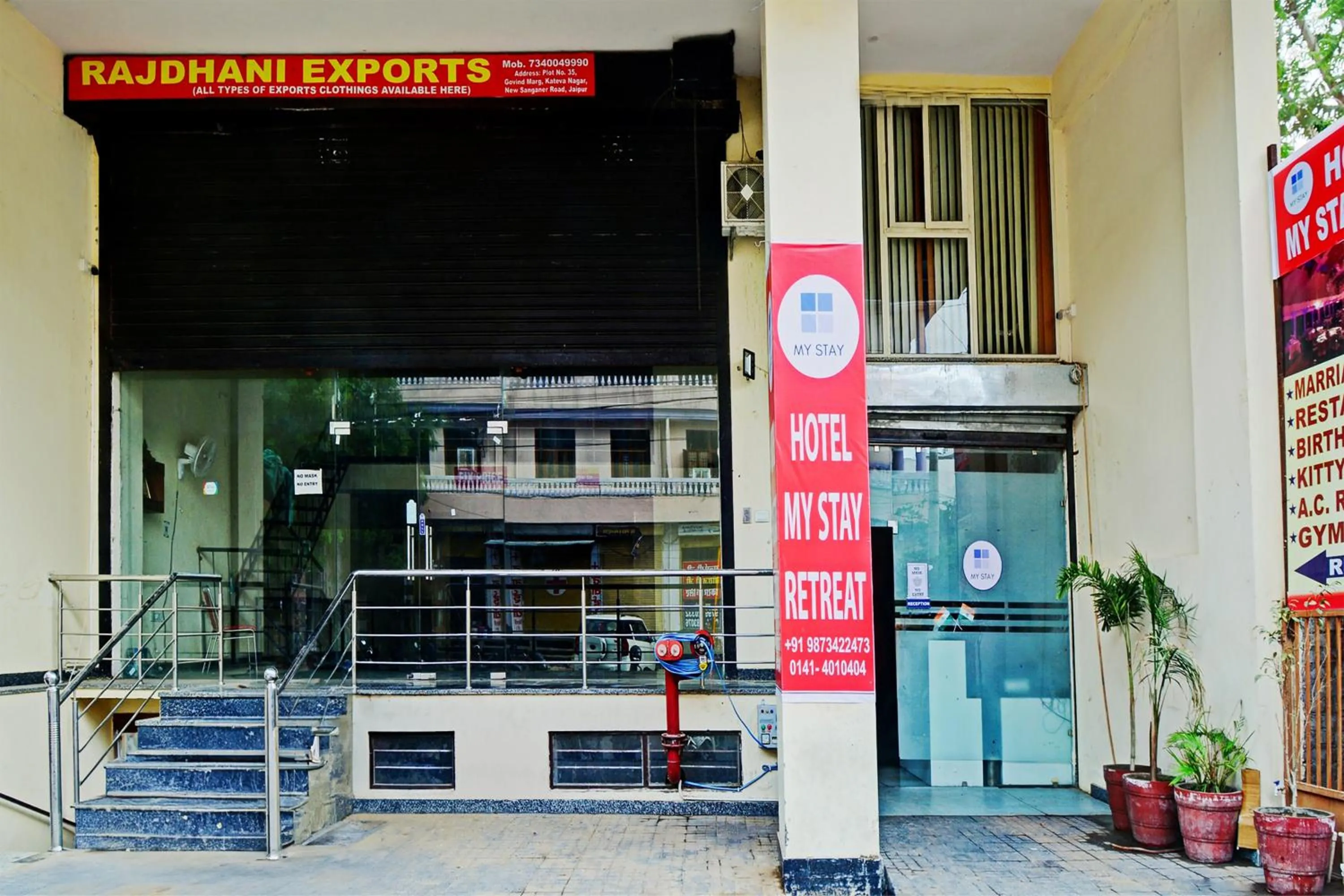 Facade/entrance in Hotel O My Stay Retreat