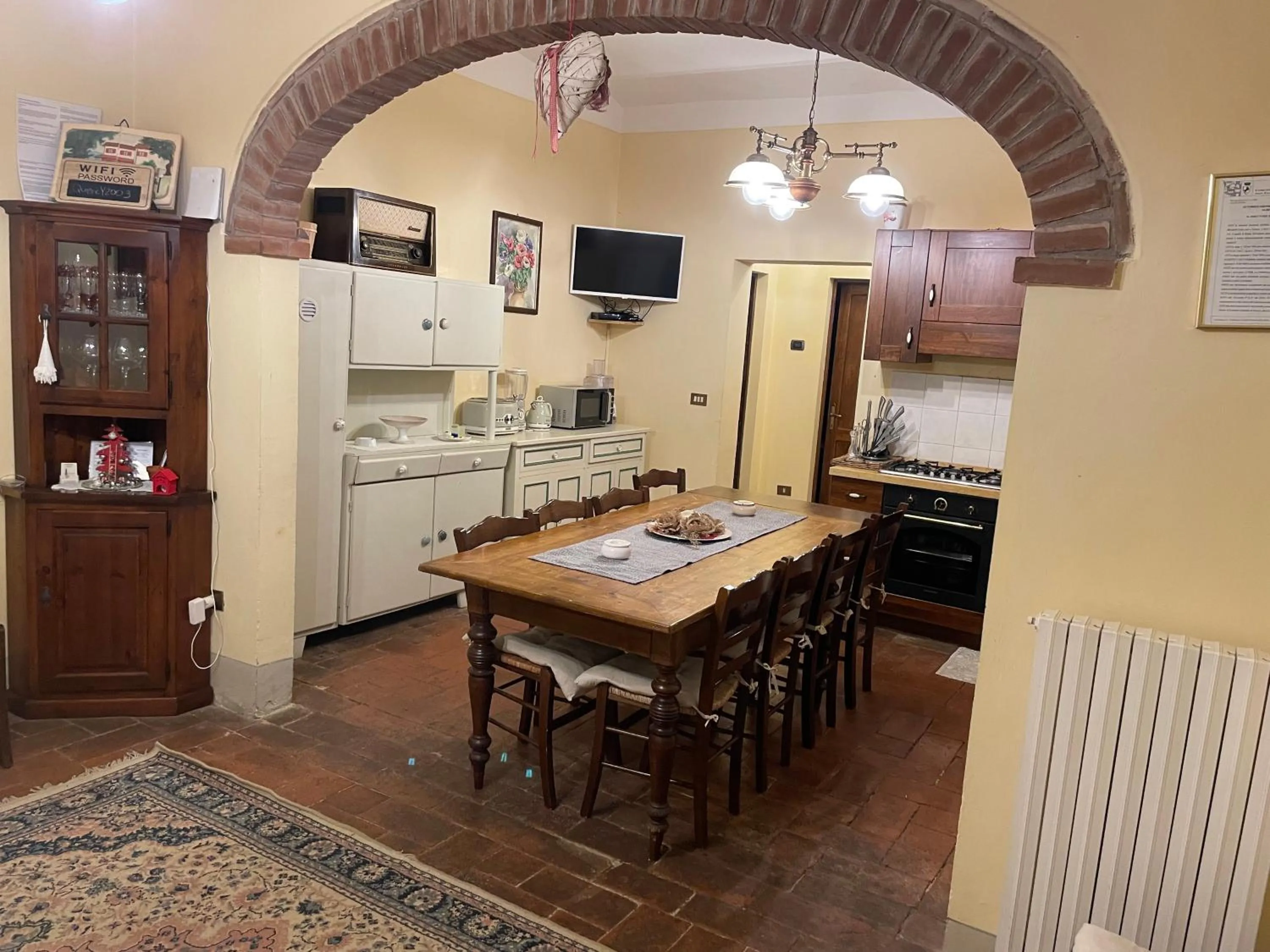 Kitchen or kitchenette in Agriturismo Podere Delle Querci