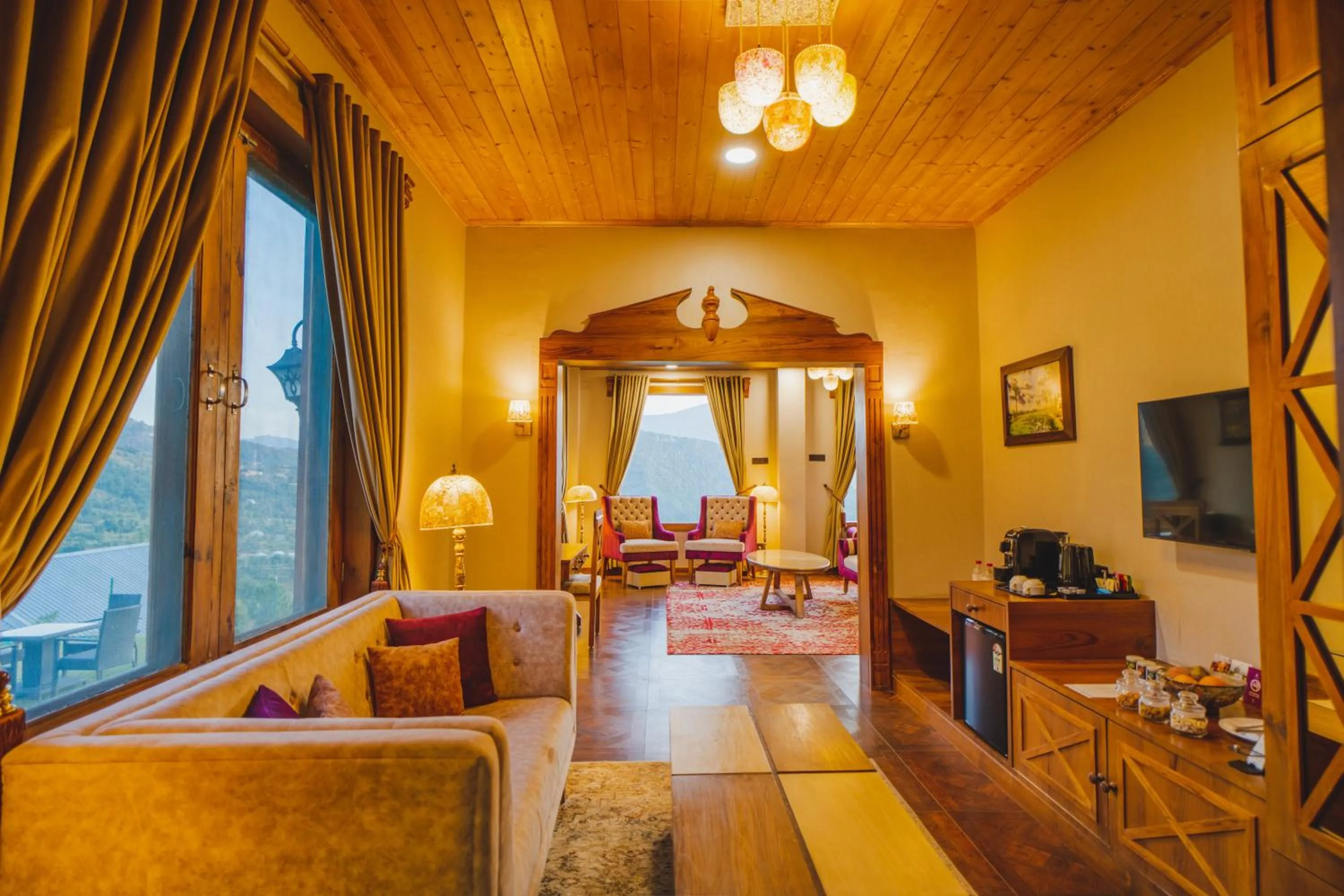 Seating area, Bed in Skyview by Empyrean