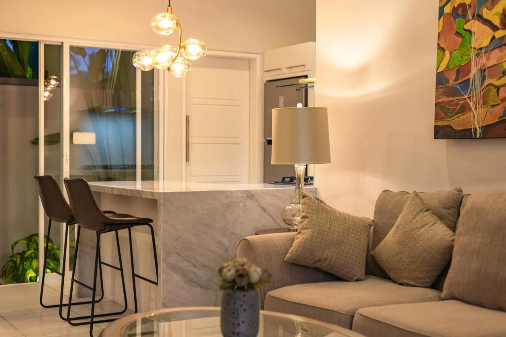 Seating area in Villa Shiva