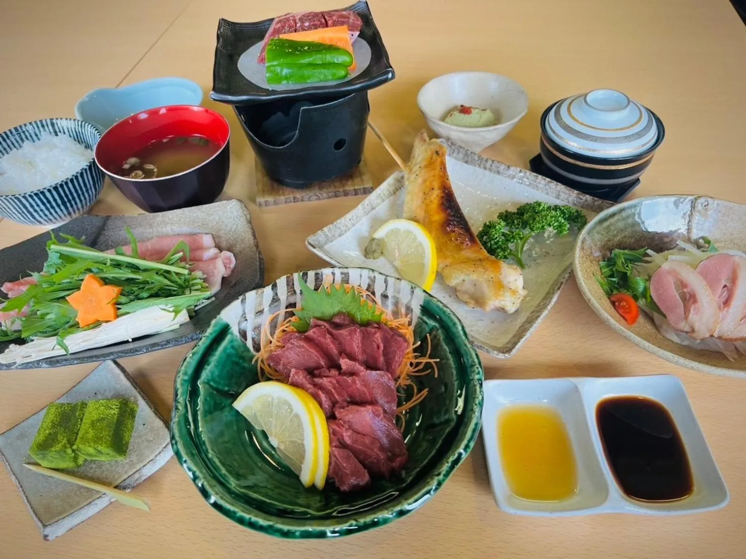 Food in Amakusa Onsen Hotel Shikisakikan