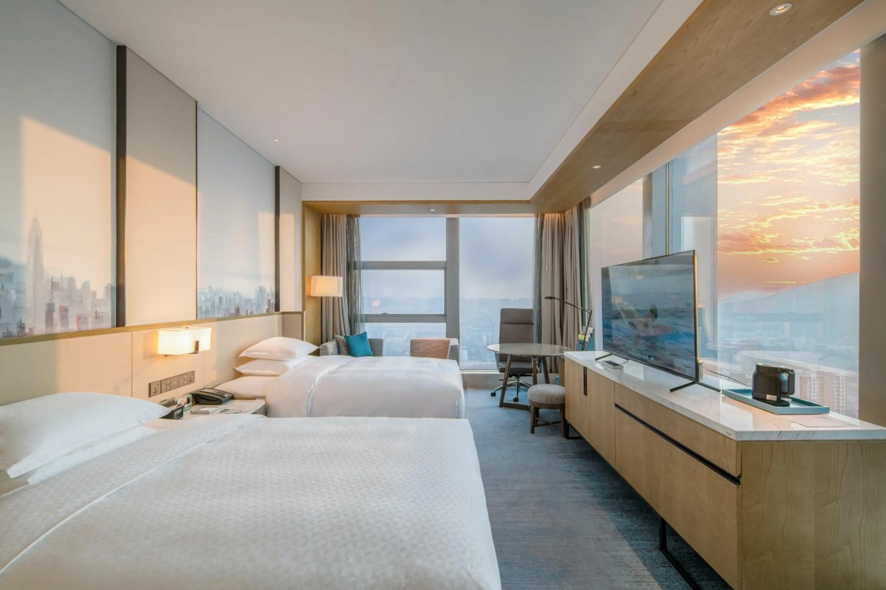 TV and multimedia, Bed in Four Points by Sheraton Wuhan, Jiangxia