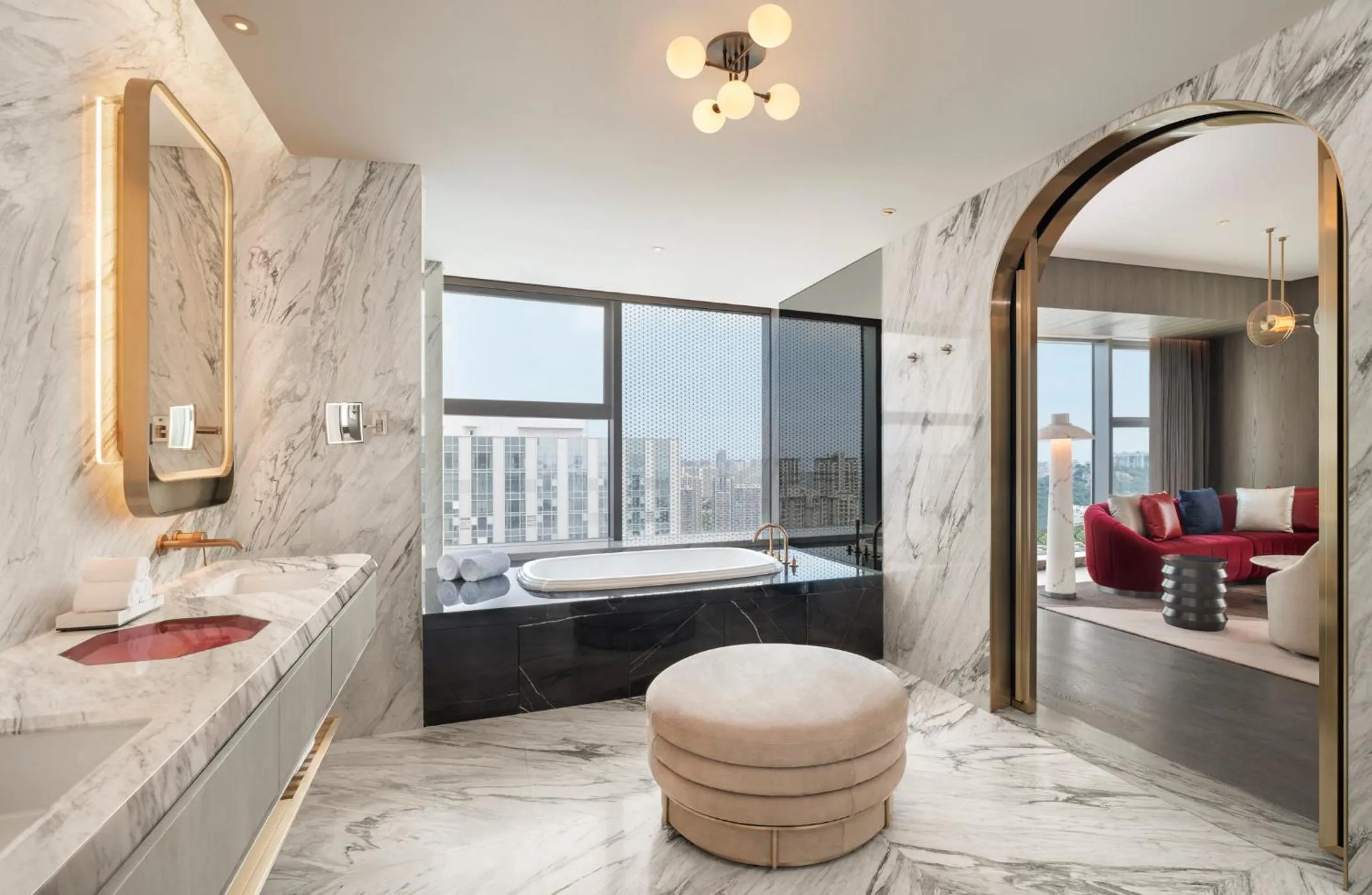 Bathroom, Bed in W-Xiamen