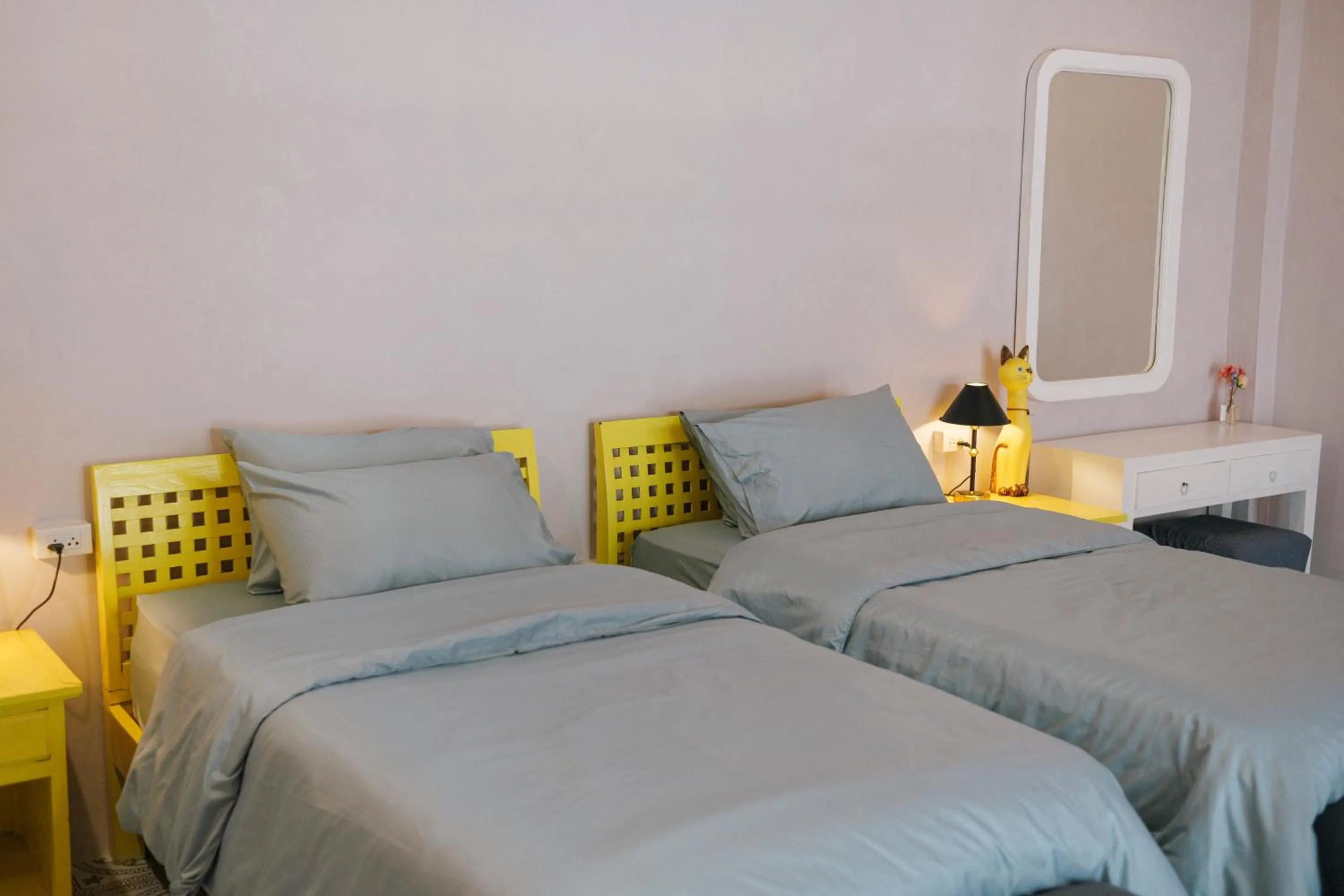 Bedroom, Bed in Watercolours