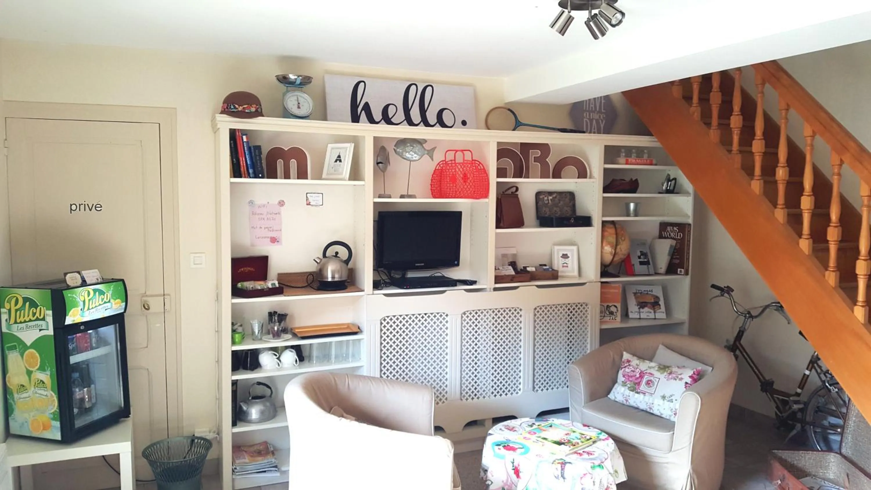 Living room in La Roseraie