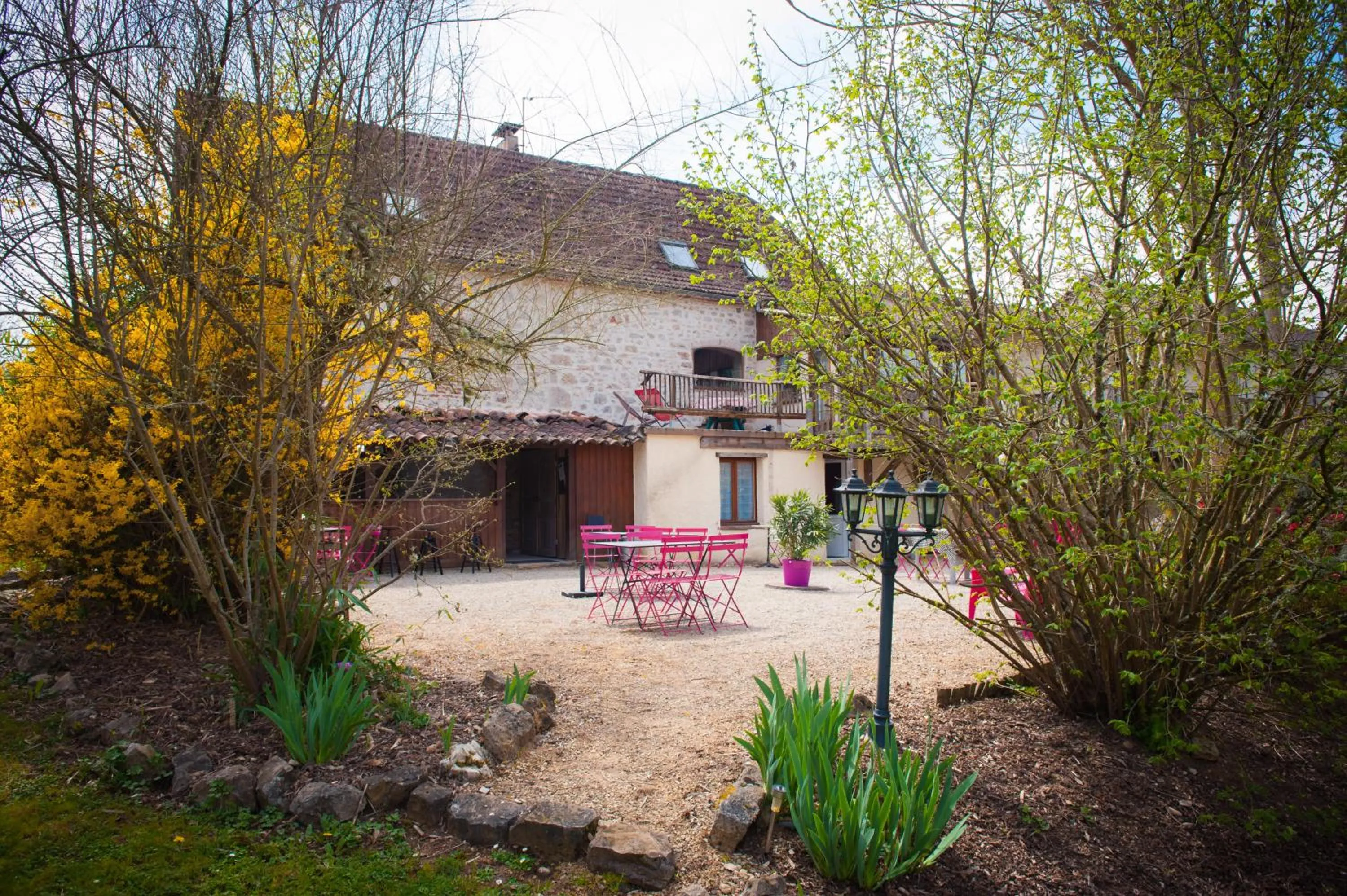 Patio in Chambres d'hôtes La Combe de Redoles