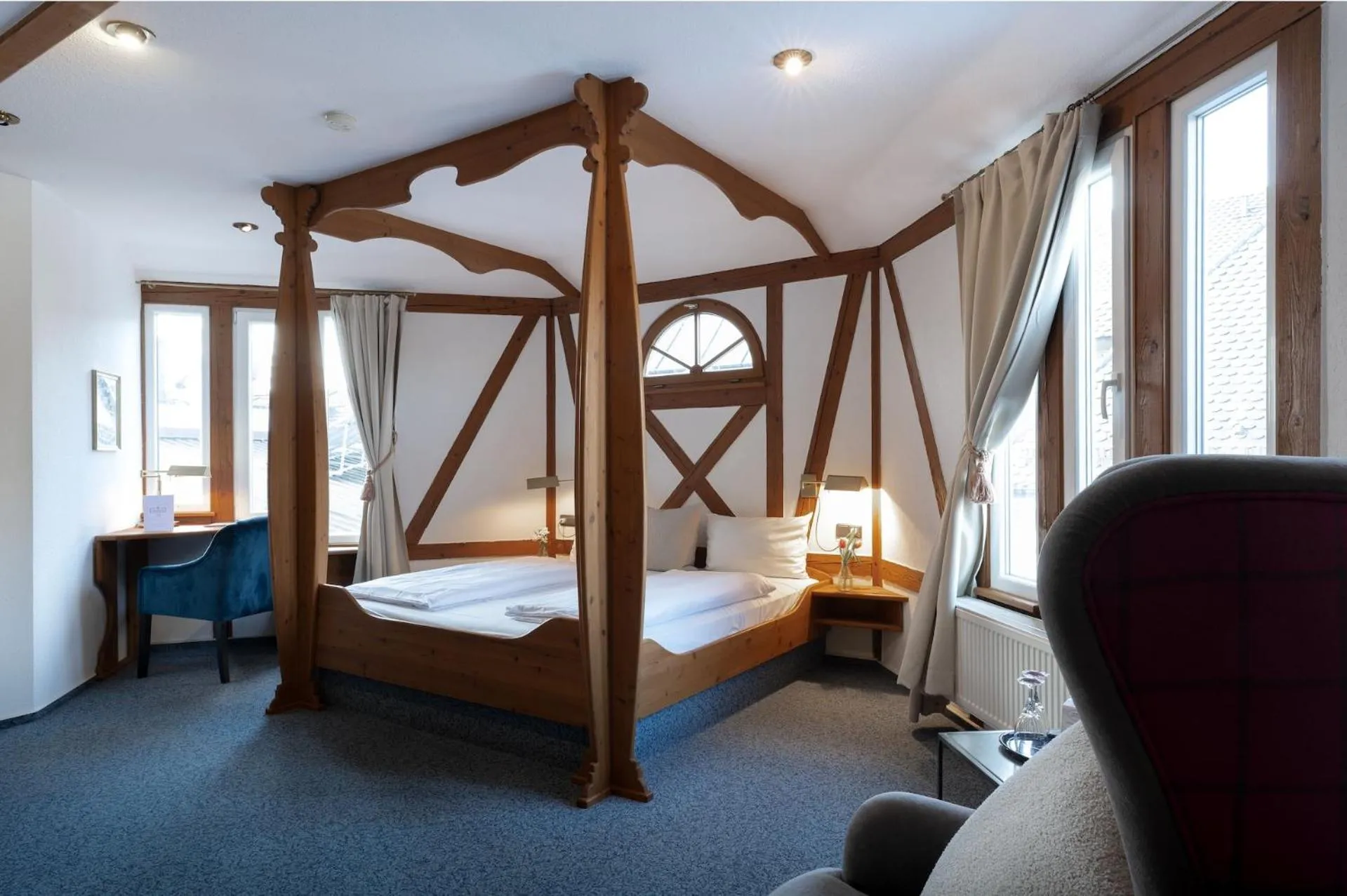 Bed in Romantik Landhotel 3Kronen