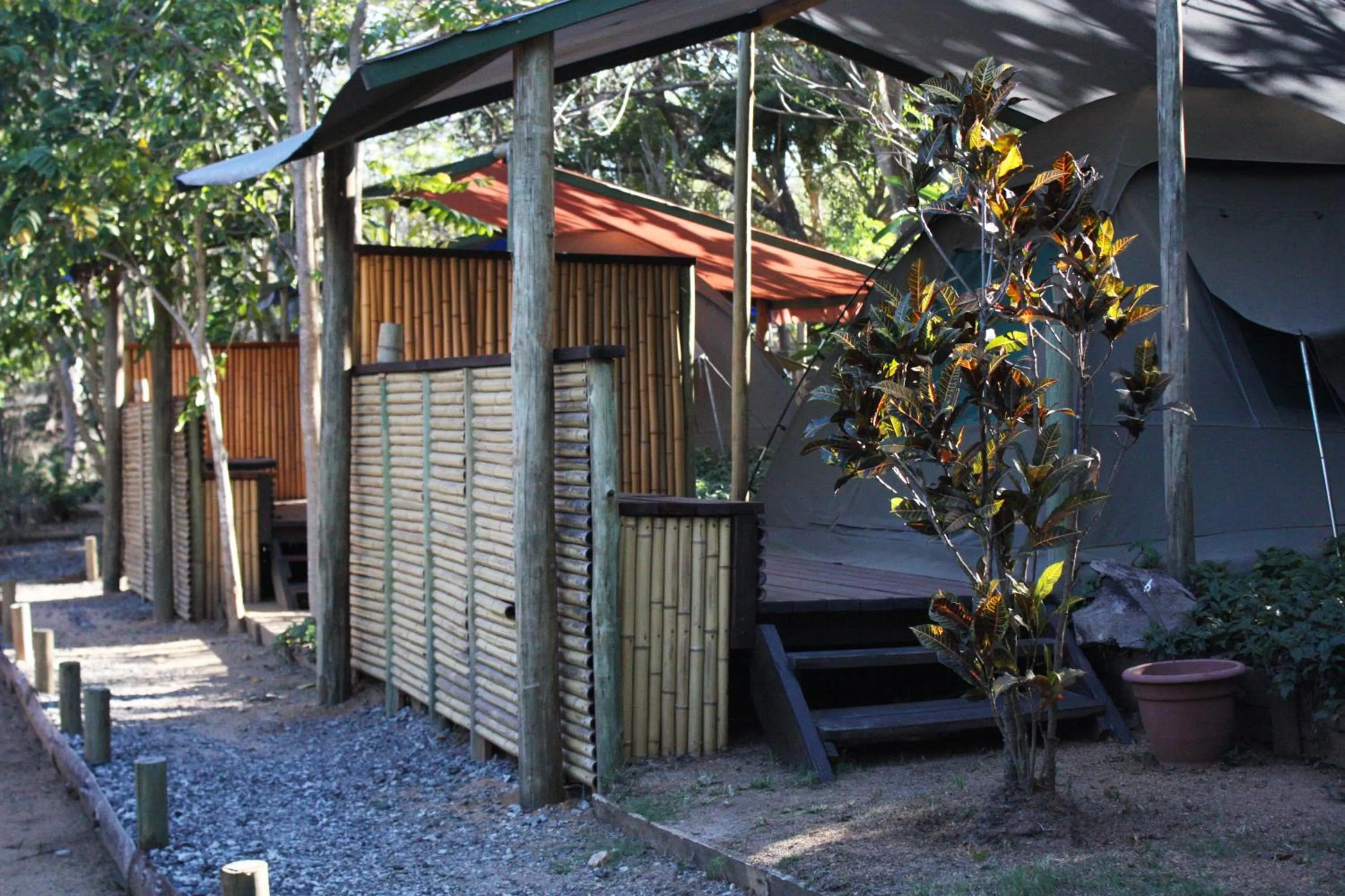 Patio in Hazyview Adventure Backpackers