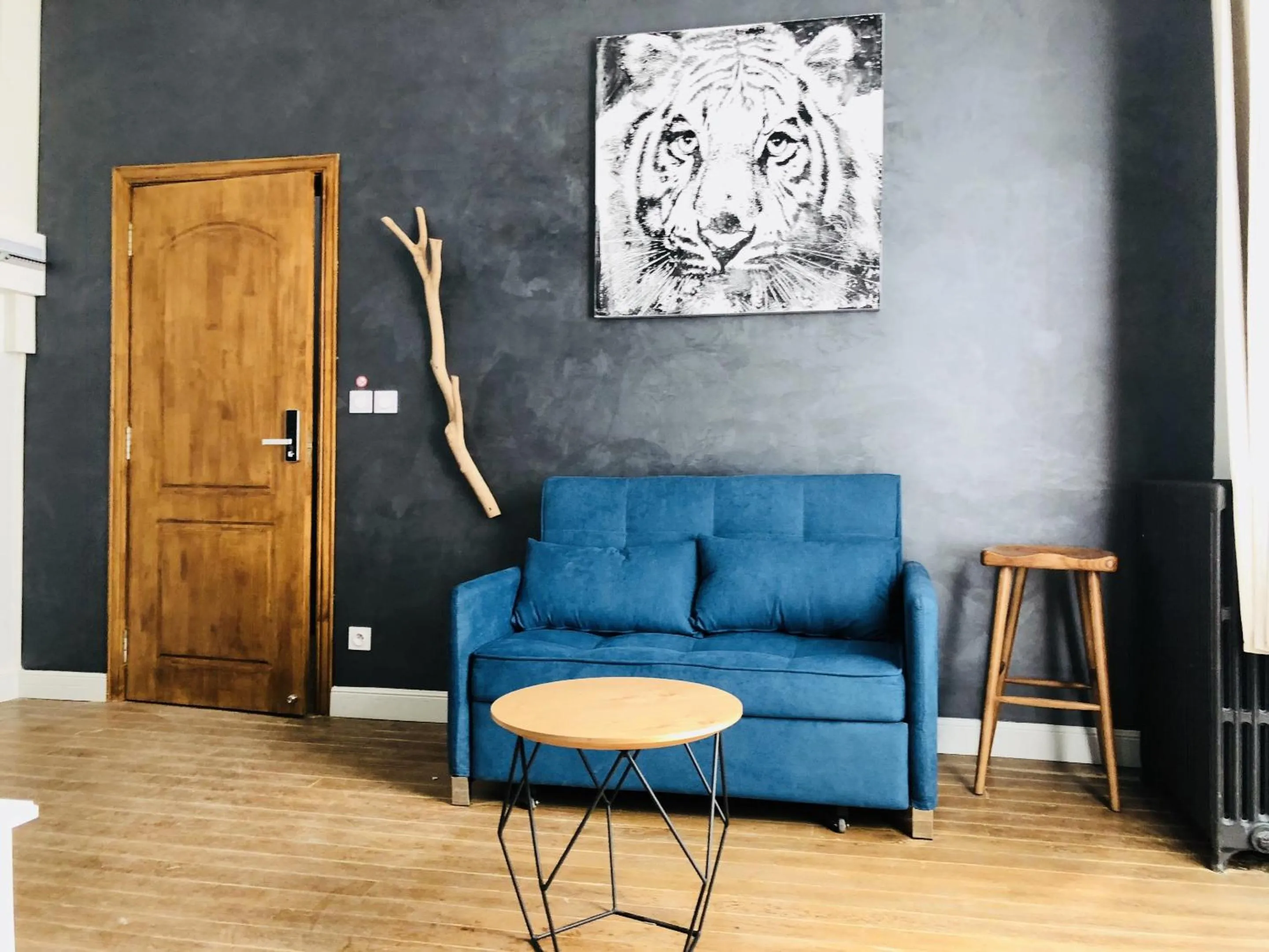 Living room in Meublés de l'Arsenal cœur de ville !