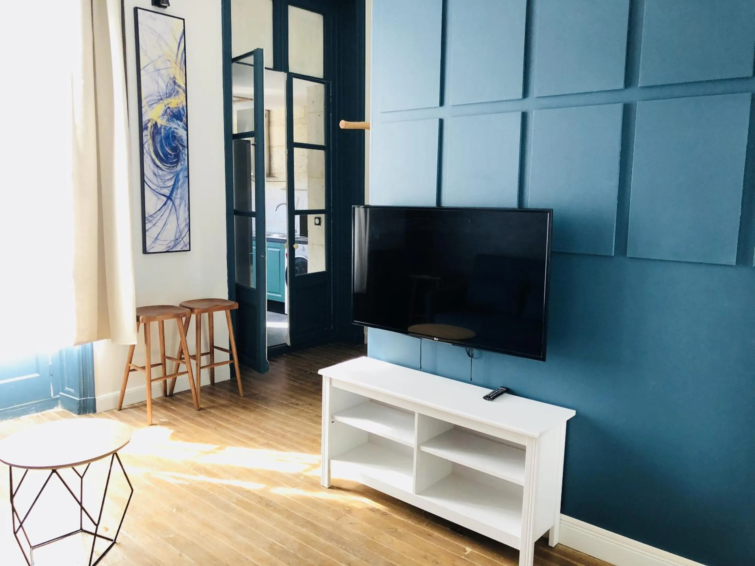 Living room in Meublés de l'Arsenal cœur de ville !