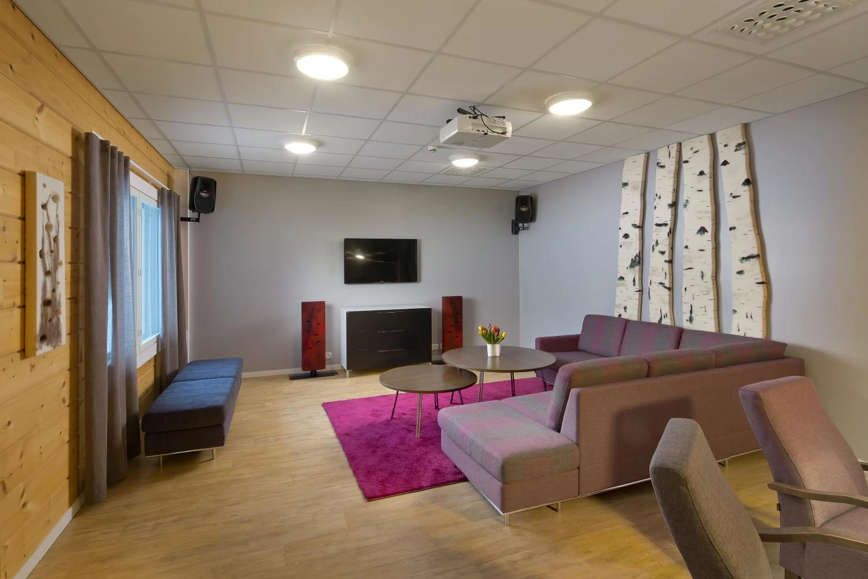 Communal lounge/ TV room in Rento Hotelli