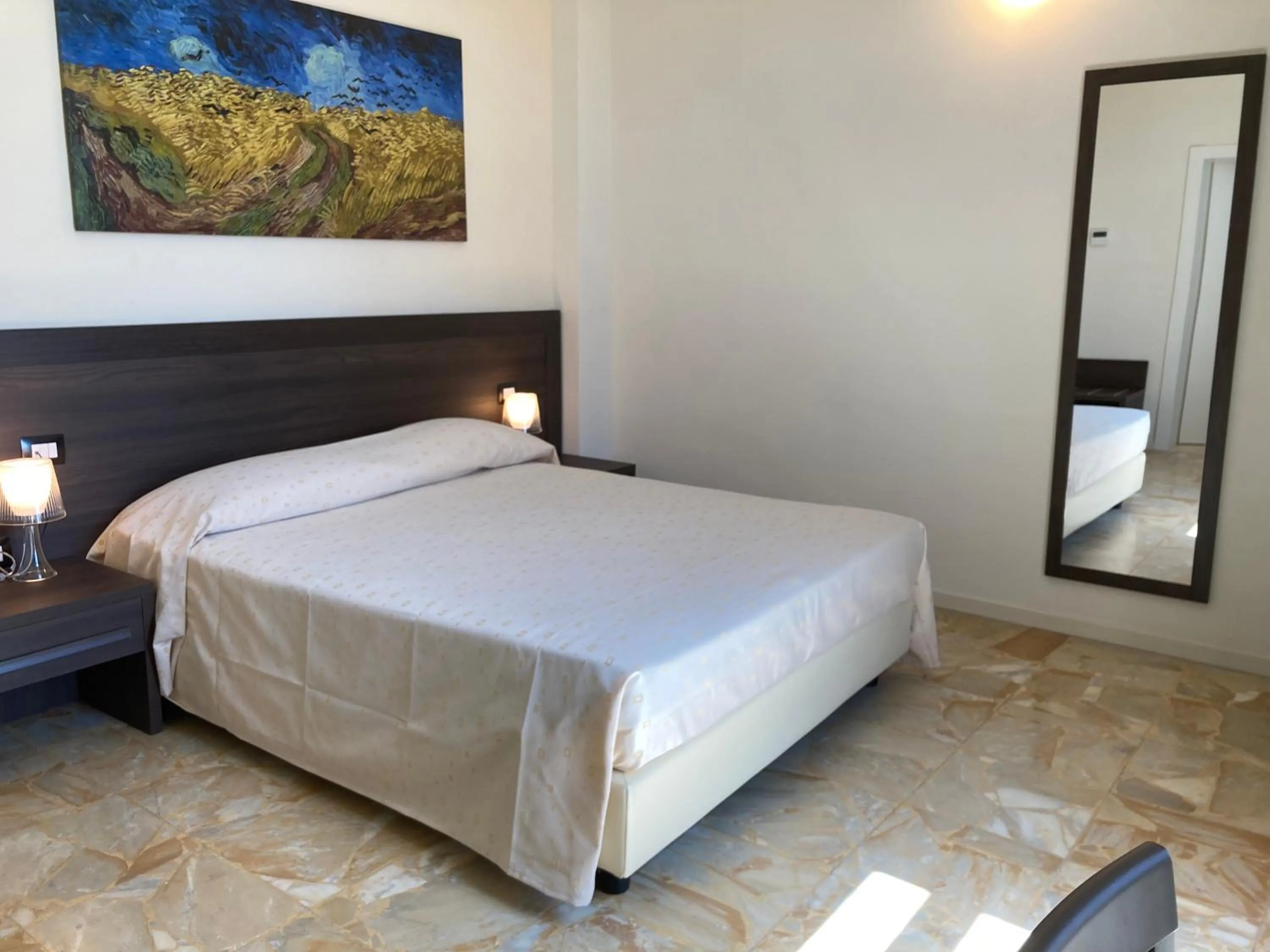 View (from property/room), Bed in Hotel Belvedere