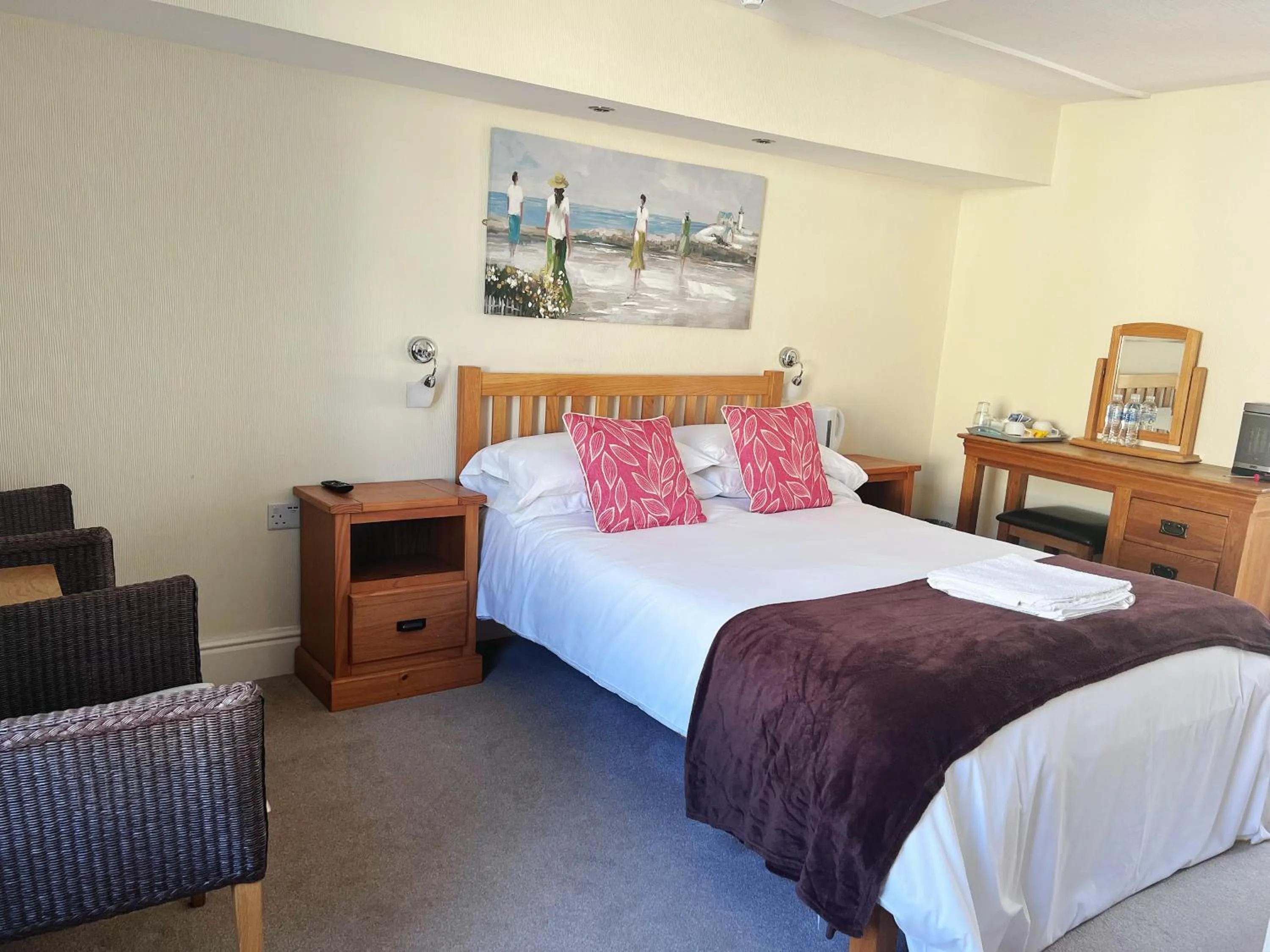 Bed in The Crown Hotel