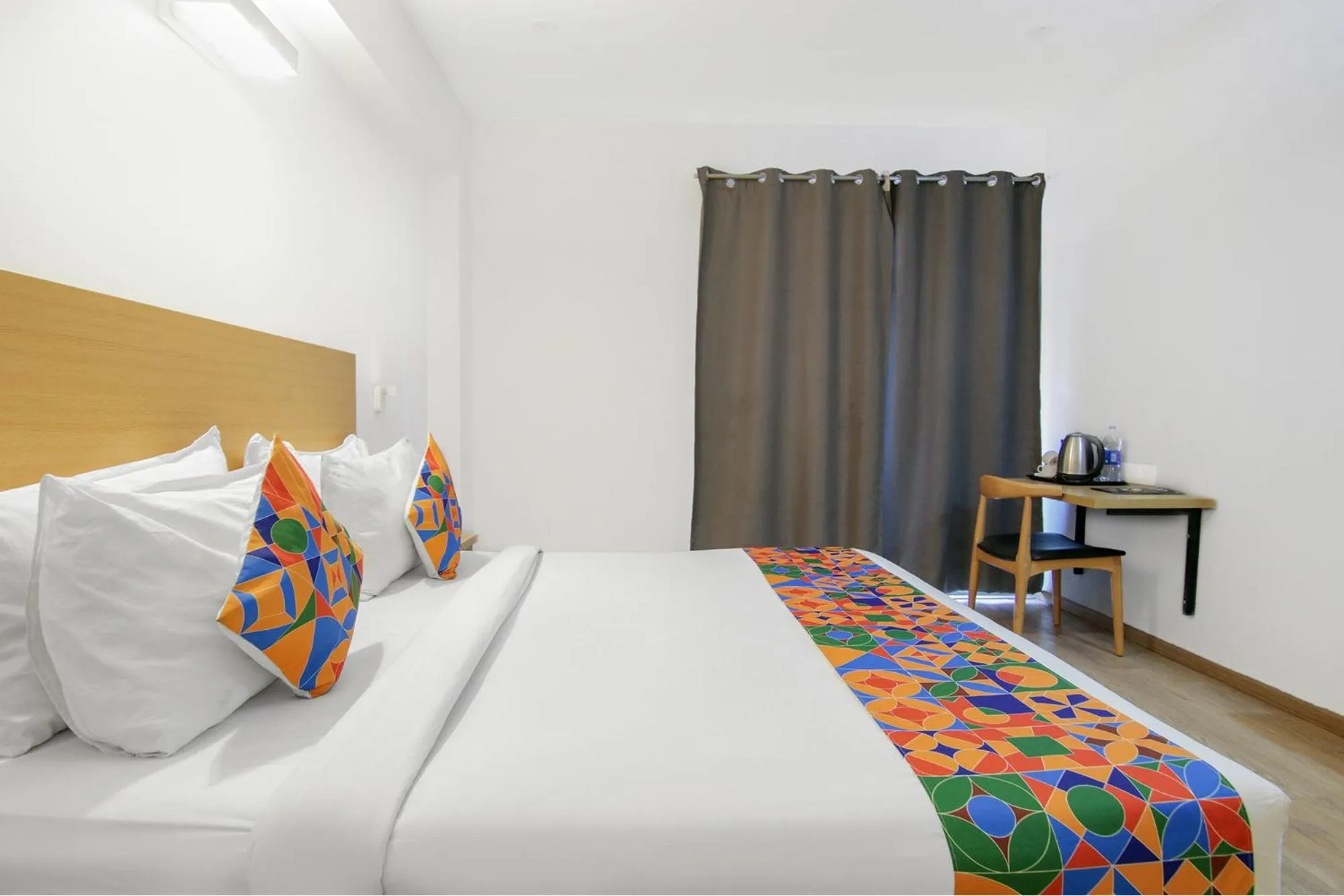 Photo of the whole room, Bed in FabHotel Infinity Stays Near Medanta- The Medicity, Gurgaon