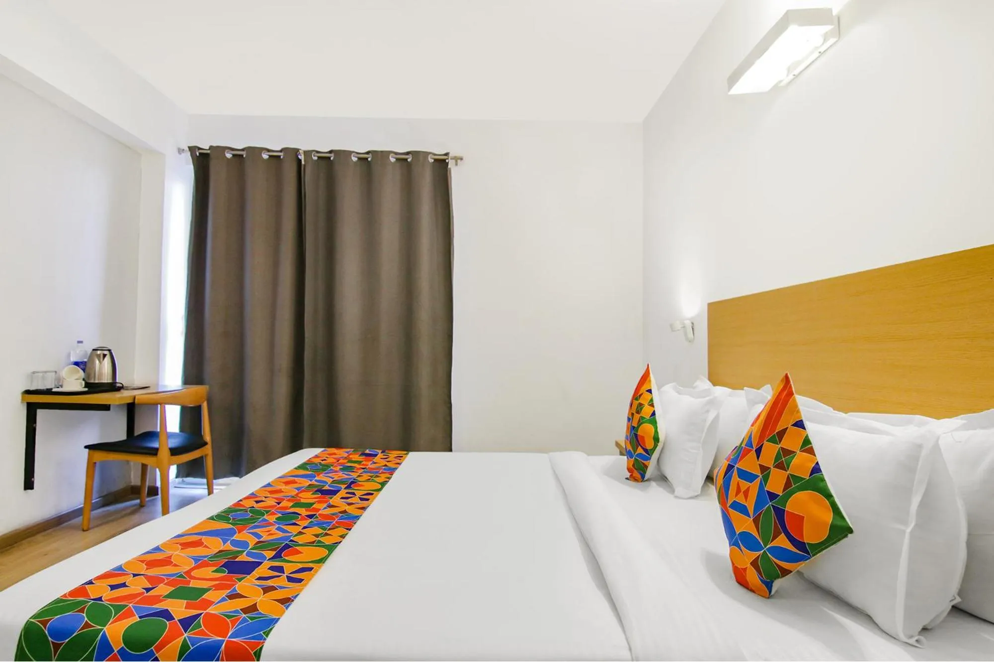Photo of the whole room, Bed in FabHotel Infinity Stays Near Medanta- The Medicity, Gurgaon