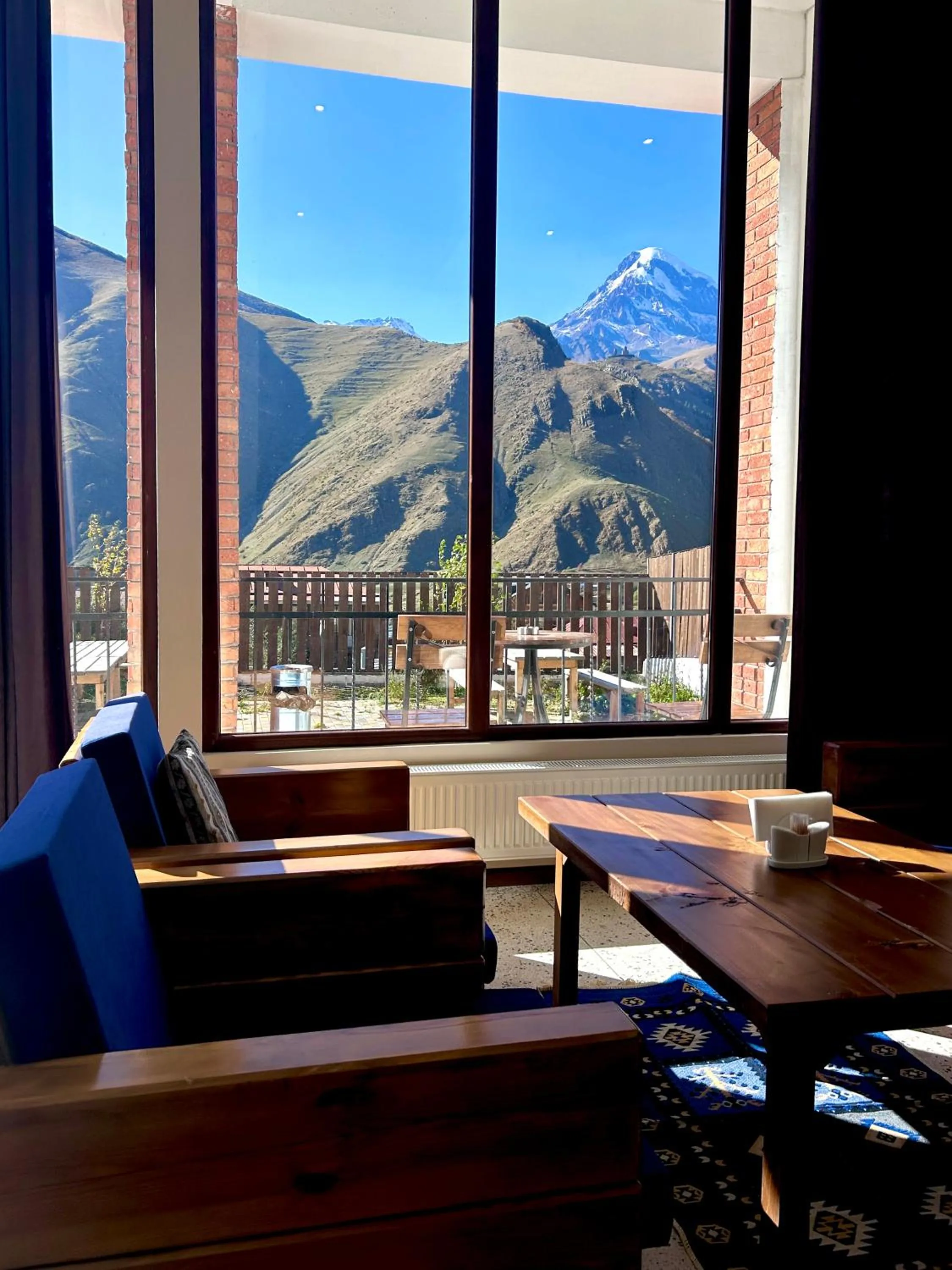 Dining area in Mountain House Kazbegi