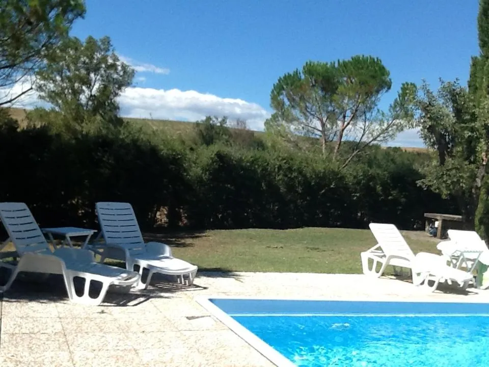 Pool view in Podere Il Mulino