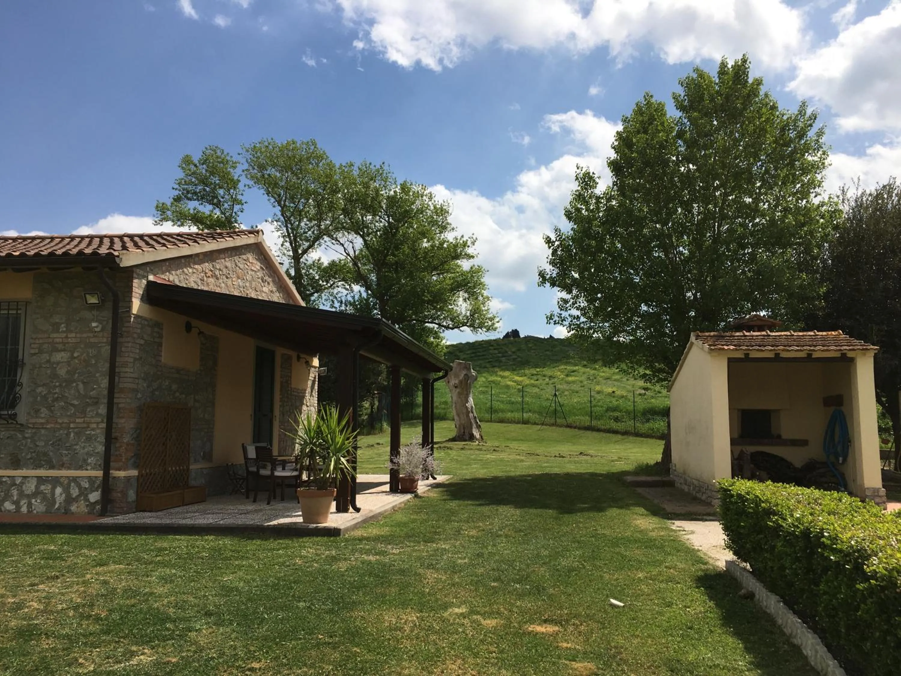Garden view in Podere Il Mulino