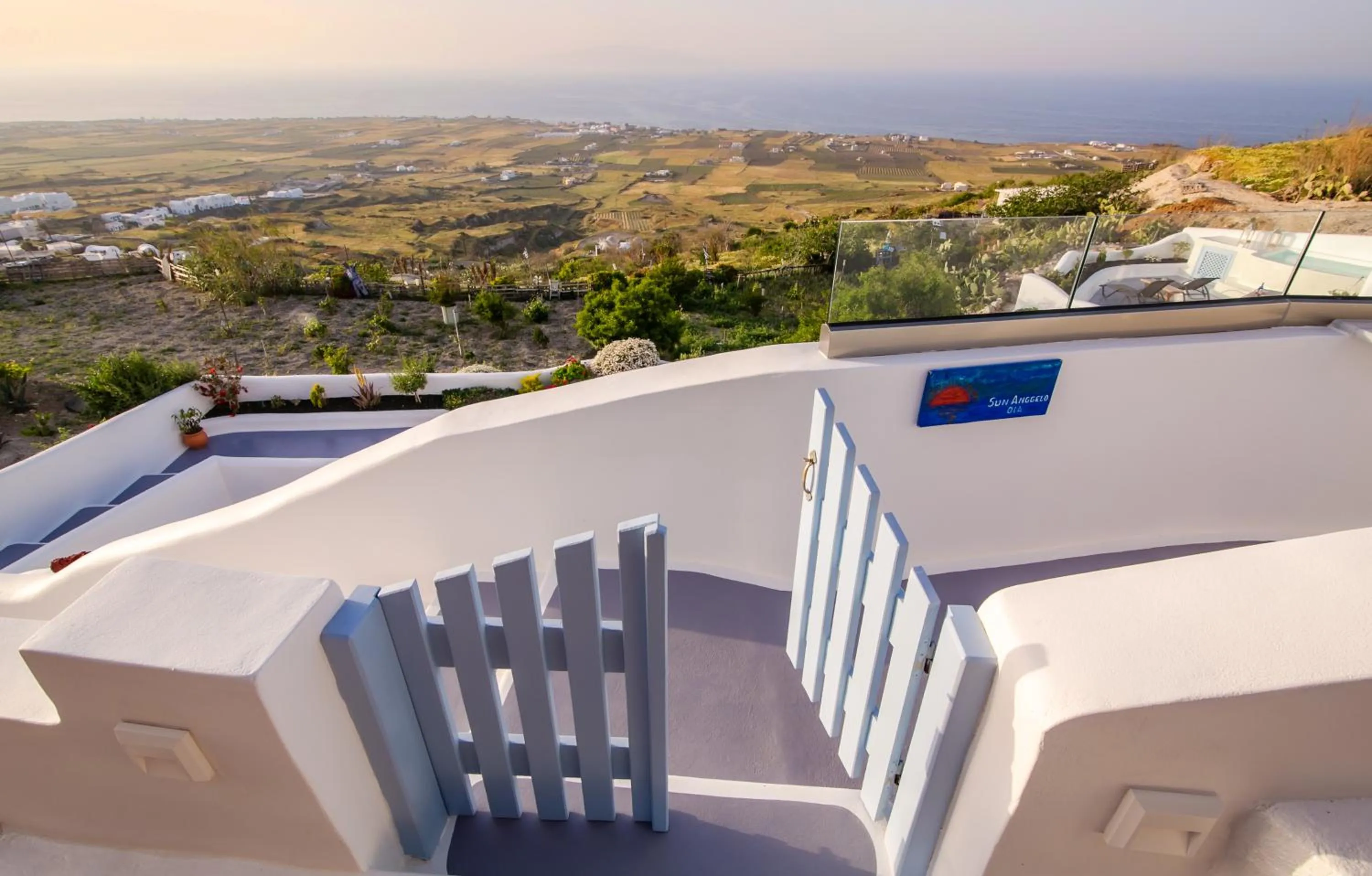 Balcony/Terrace in Sun Angelos Oia - Luxury Cave Suites